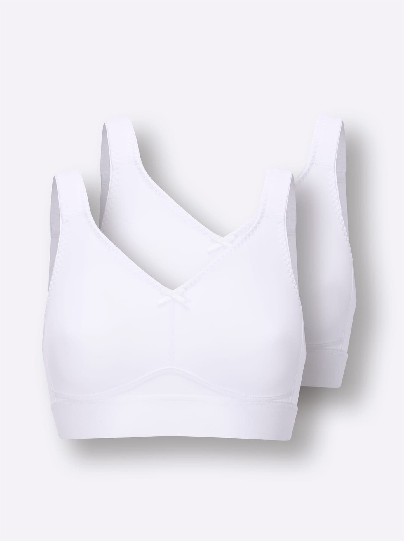 wäschepur Bügelloser BH 2-Stück-Packung, 2 tlg.