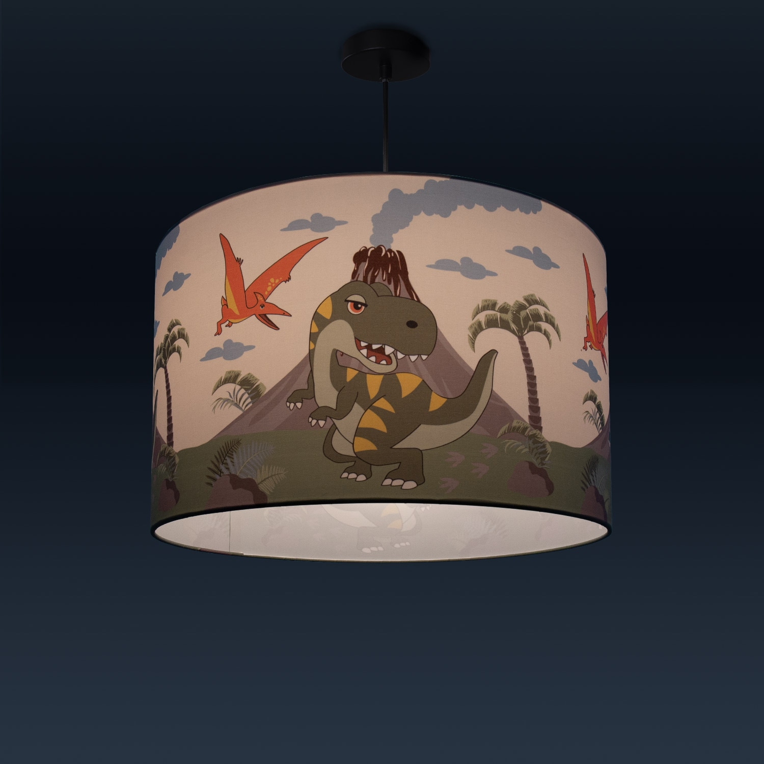 Paco im Shop Kinderzimmer Dinosaurier, Online Home flammig-flammig, Kinderlampe LED E27 Deckenlampe OTTO »Diamond 1 636«, Pendelleuchte Lampe