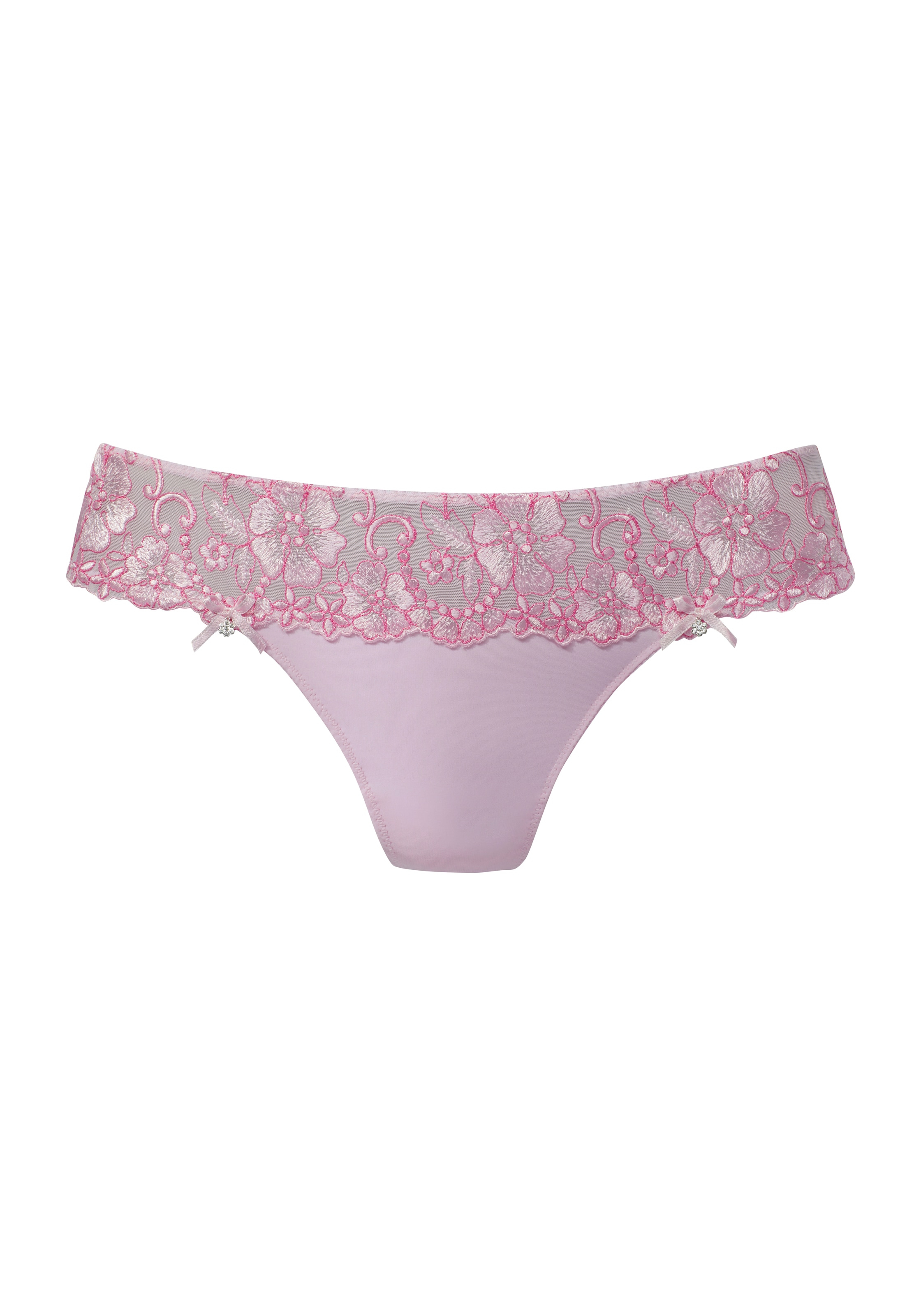 LASCANA String »Wanda Dessous«, mit Stickerei Spitze in blumiger Optik