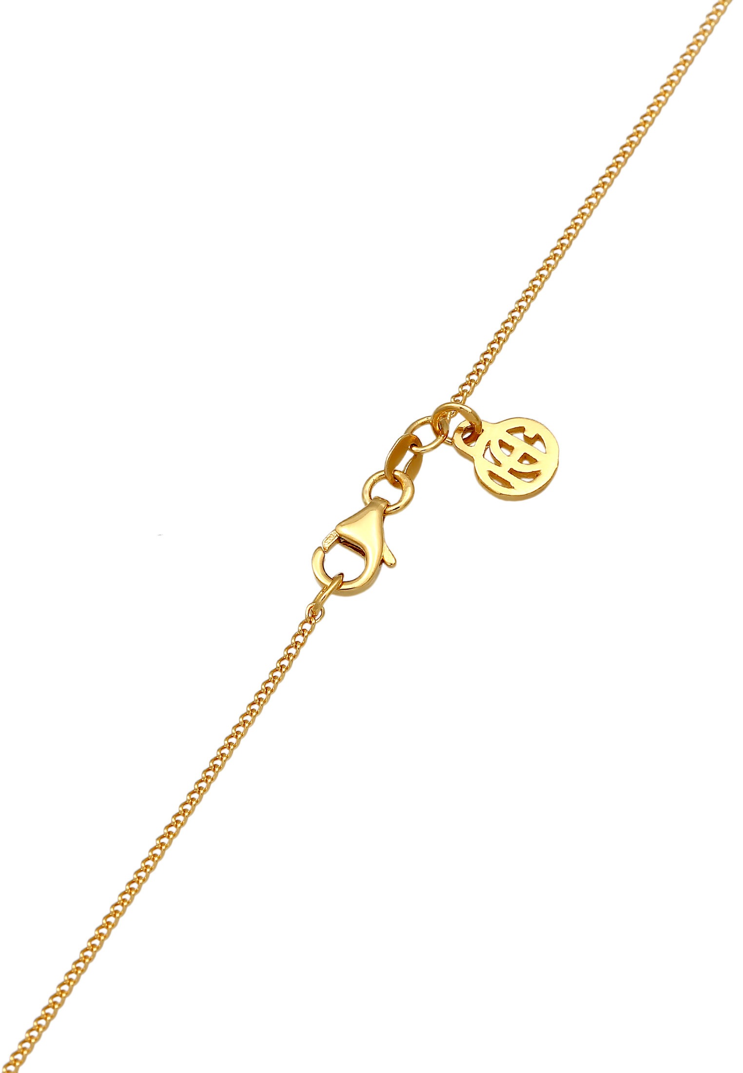 HAZE & GLORY Kette mit Anhänger »Halskette Plättchen - Wild Rose 925 Silber«