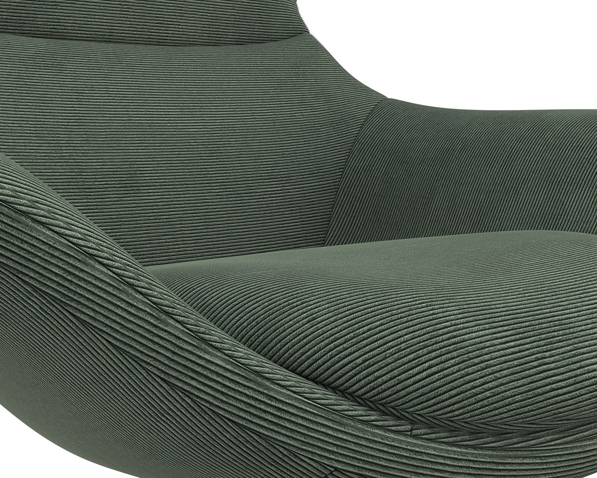 FLEXLUX Ohrensessel »Stilo Relaxsessel, TV-Sessel«, Solitär, Stil-Ikone, drehbar, Fuß Aluminium