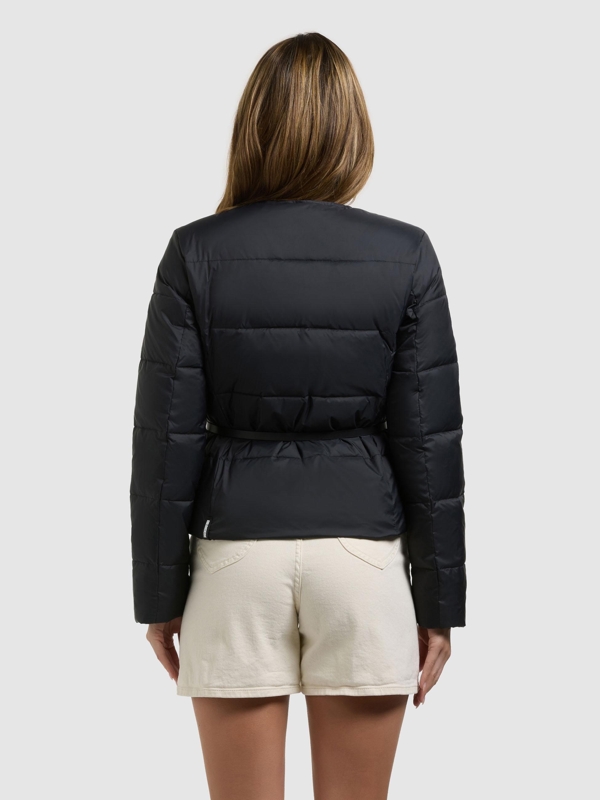 khujo Steppjacke »Steppjacke Cinnia« ohne Kapuze Elegante Damen Übergangsjacke mit Taillengürtel