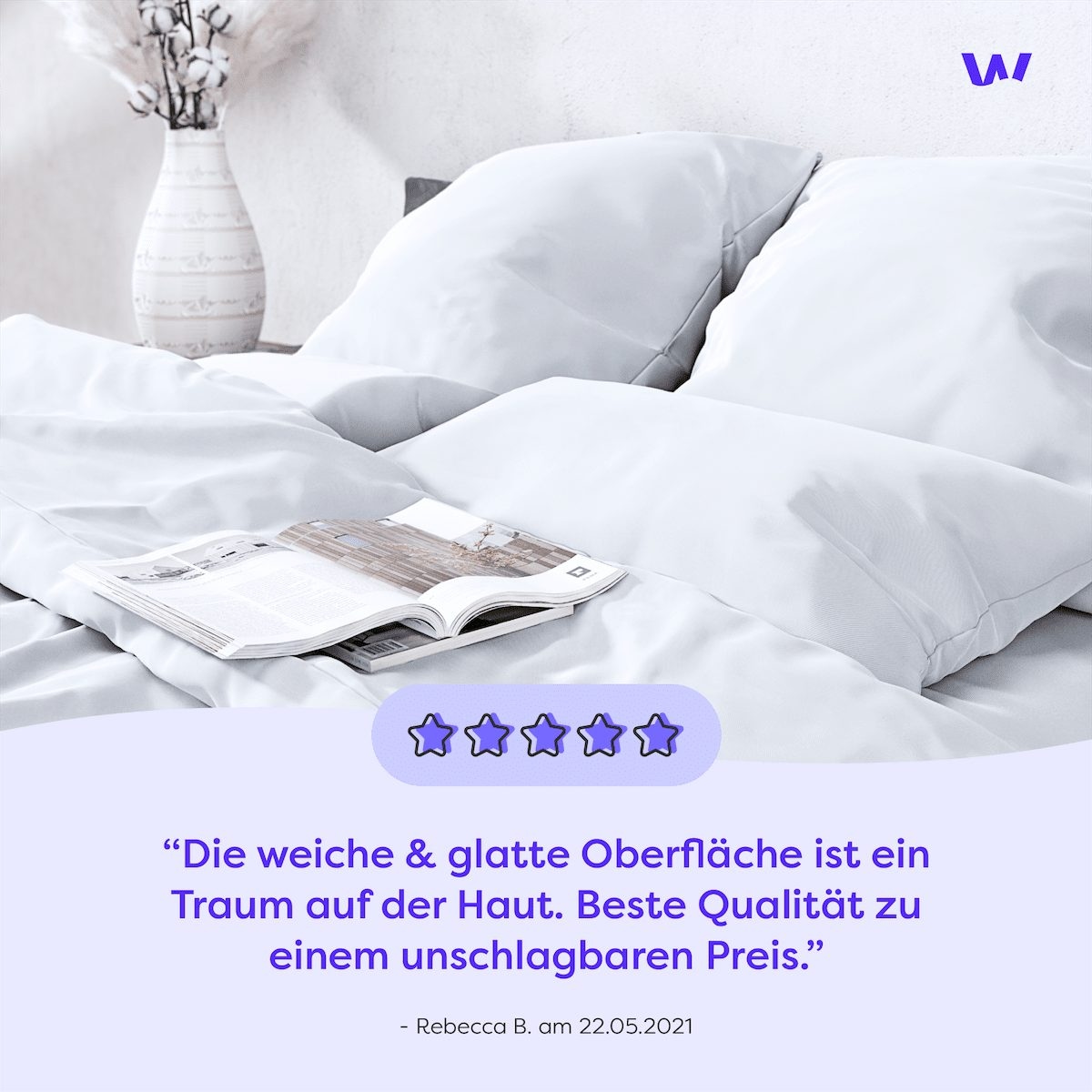 Wolkenfeld Bettwäsche »Wolkenfeld Sommer Bettwäsche Mako-Satin Baumwolle« 2 Stk. tlg. 135x200 cm, 155x220 & Übergrößen I inkl. Kissenbezüge 80x80