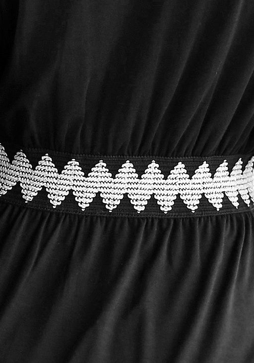LASCANA Maxikleid, mit breitem Gummibund