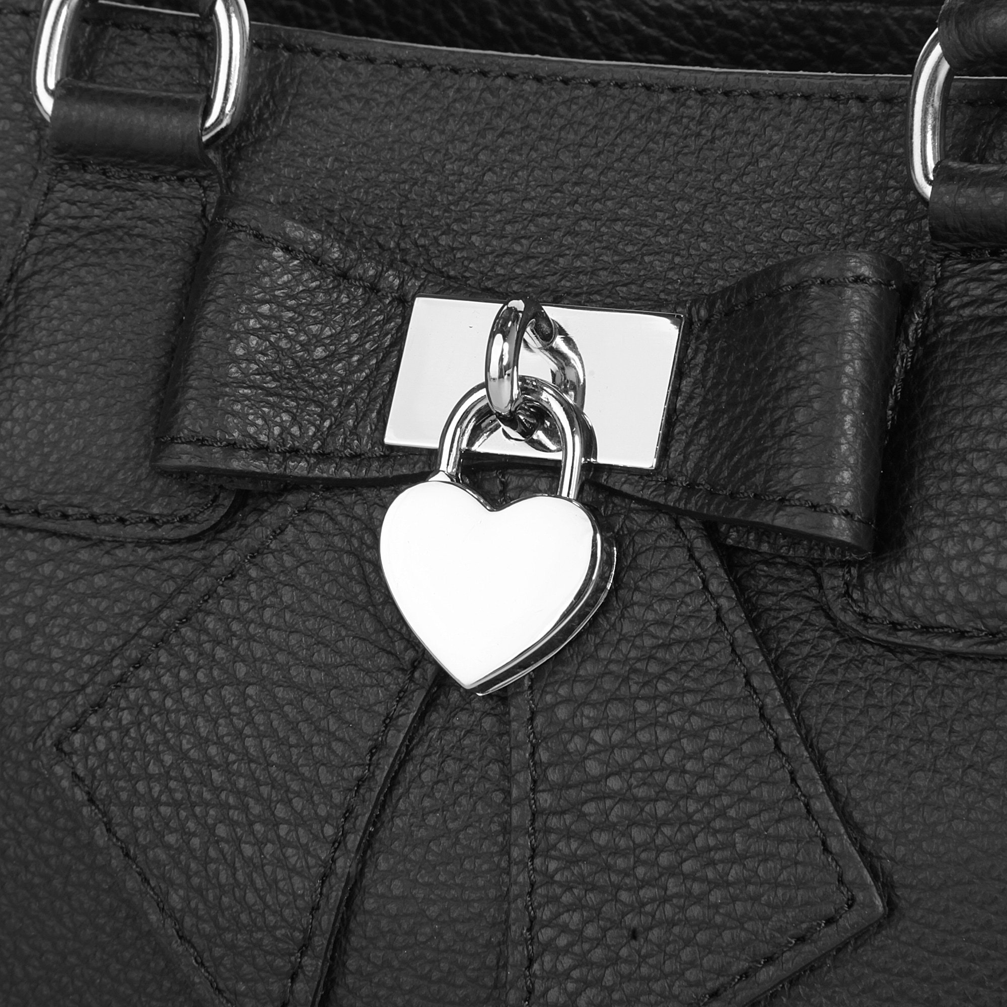 Cluty Henkeltasche »CLUTY Damen Handtasche SOLCUORE echt Leder, Made in Italy« echt Leder, Made in Italy