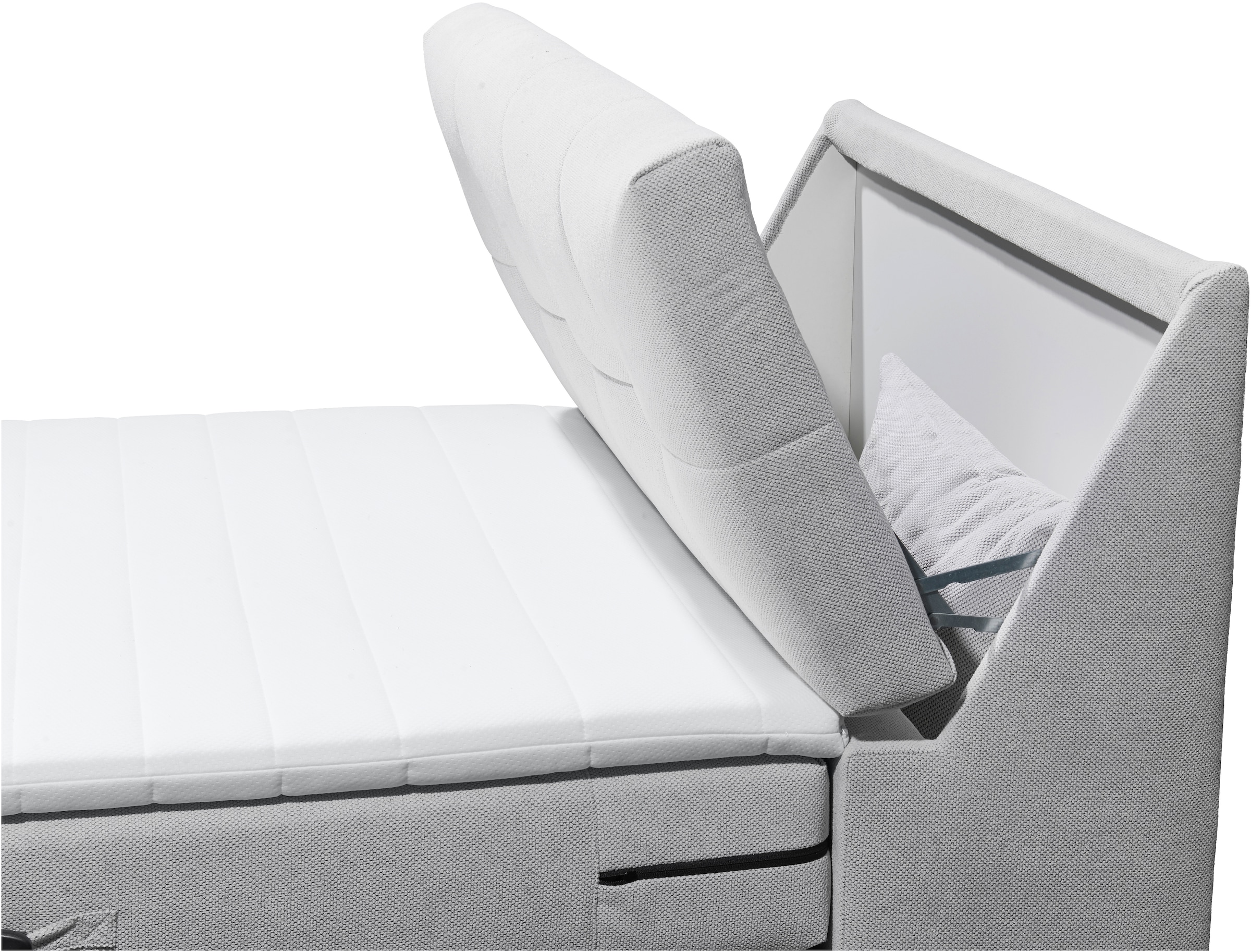 ED EXCITING DESIGN Boxspringbett »Toulouse«, inkl. Motor, inkl. Stauraum im Kopfteil