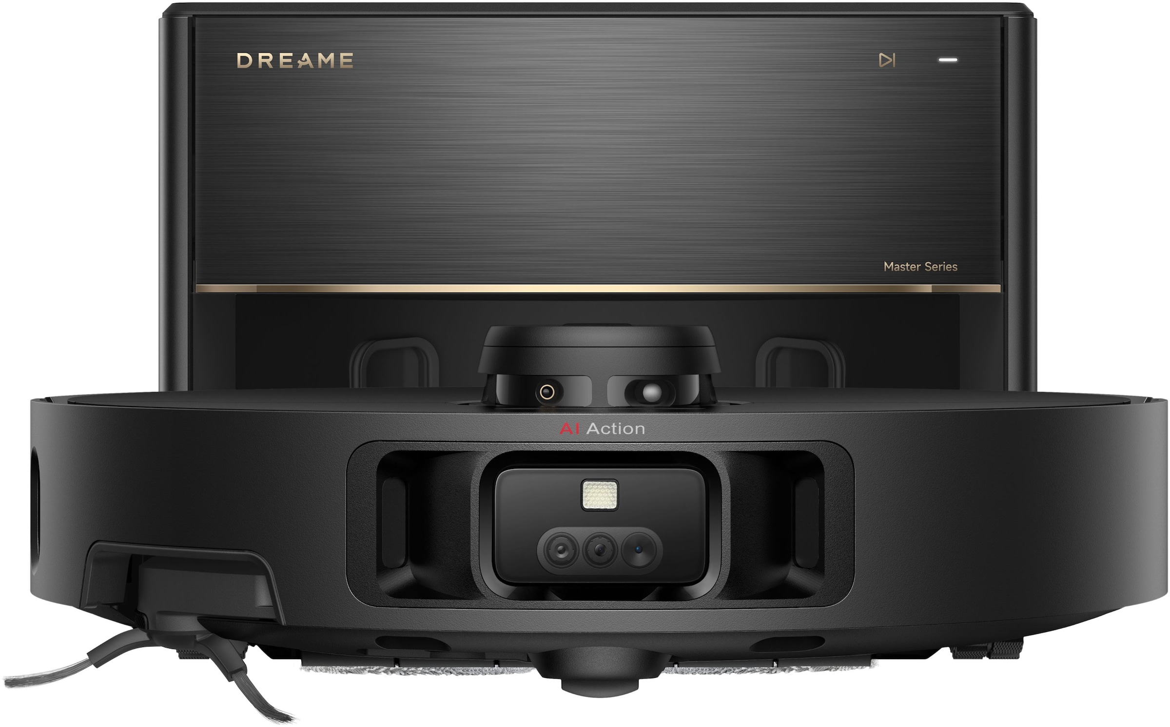 Dreame Saugroboter »Dreame X40 Master mit Wischfunktion, direkter Wasseranschluss«, 12.000Pa Saugkraft, 8-in-1-Basisstation mit automatischer Wartung