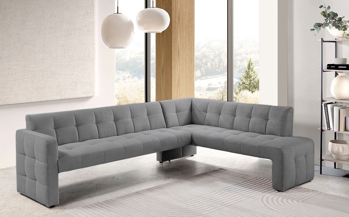 exxpo - sofa fashion Essbank »Barista, bequem und elegant, hohe Bodenfreiheit« Eckbank Barista bequem und elegant, hochwertige Detailverarbeitung