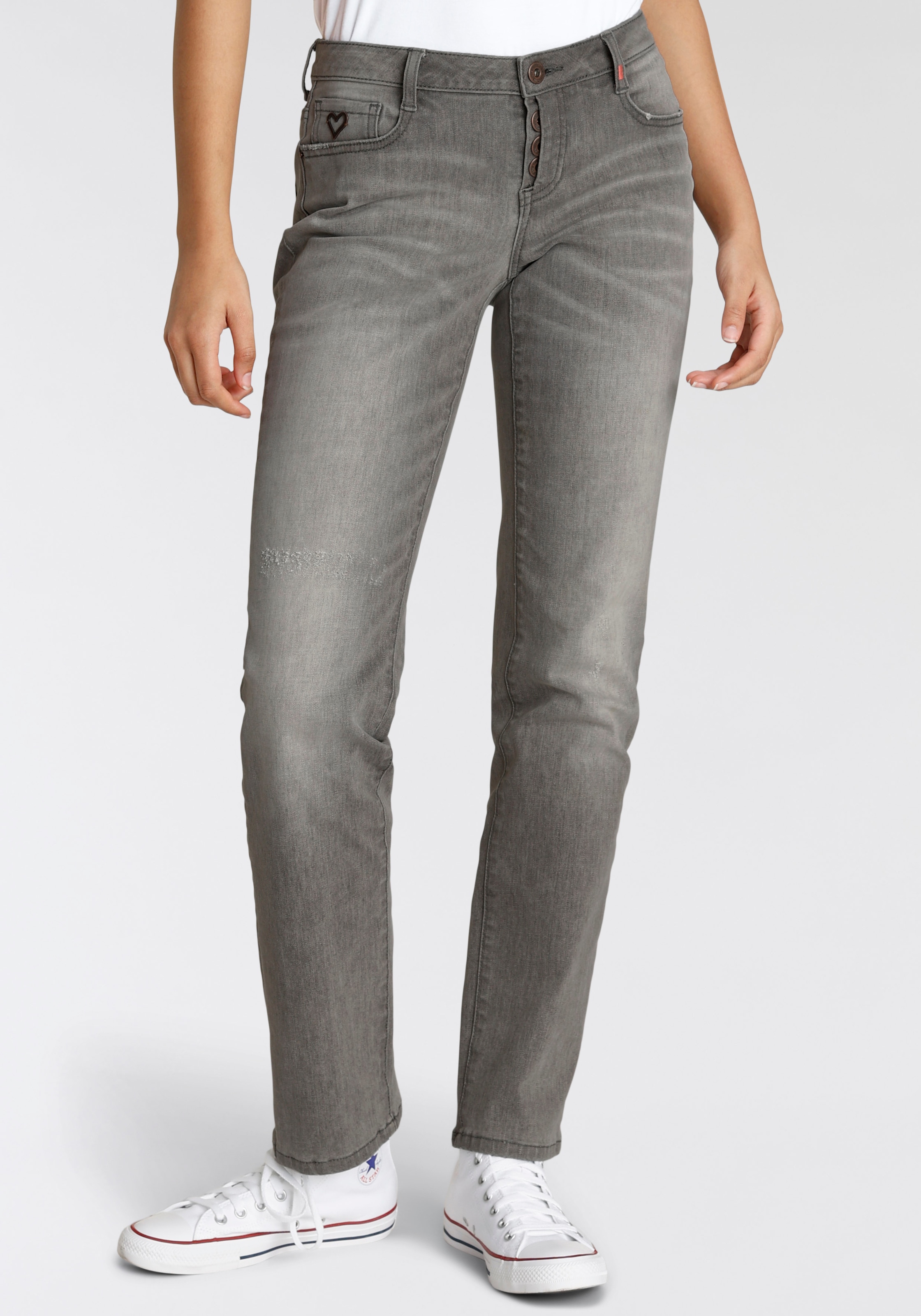 Low-rise-Jeans »Straight-Fit AileenAK«, NEUE KOLLEKTION