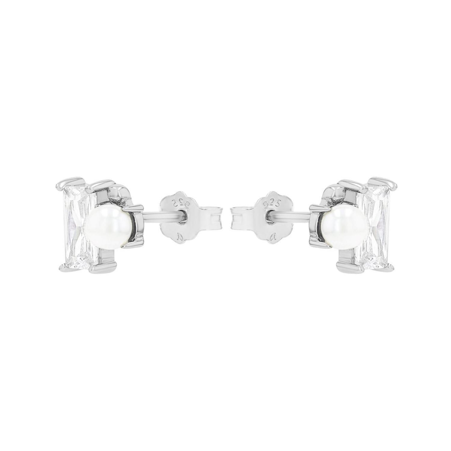 Amor Paar Ohrstecker »Schmuck Geschenk, Perle« mit Zirkonia (synth.)   - mit Glasperle
