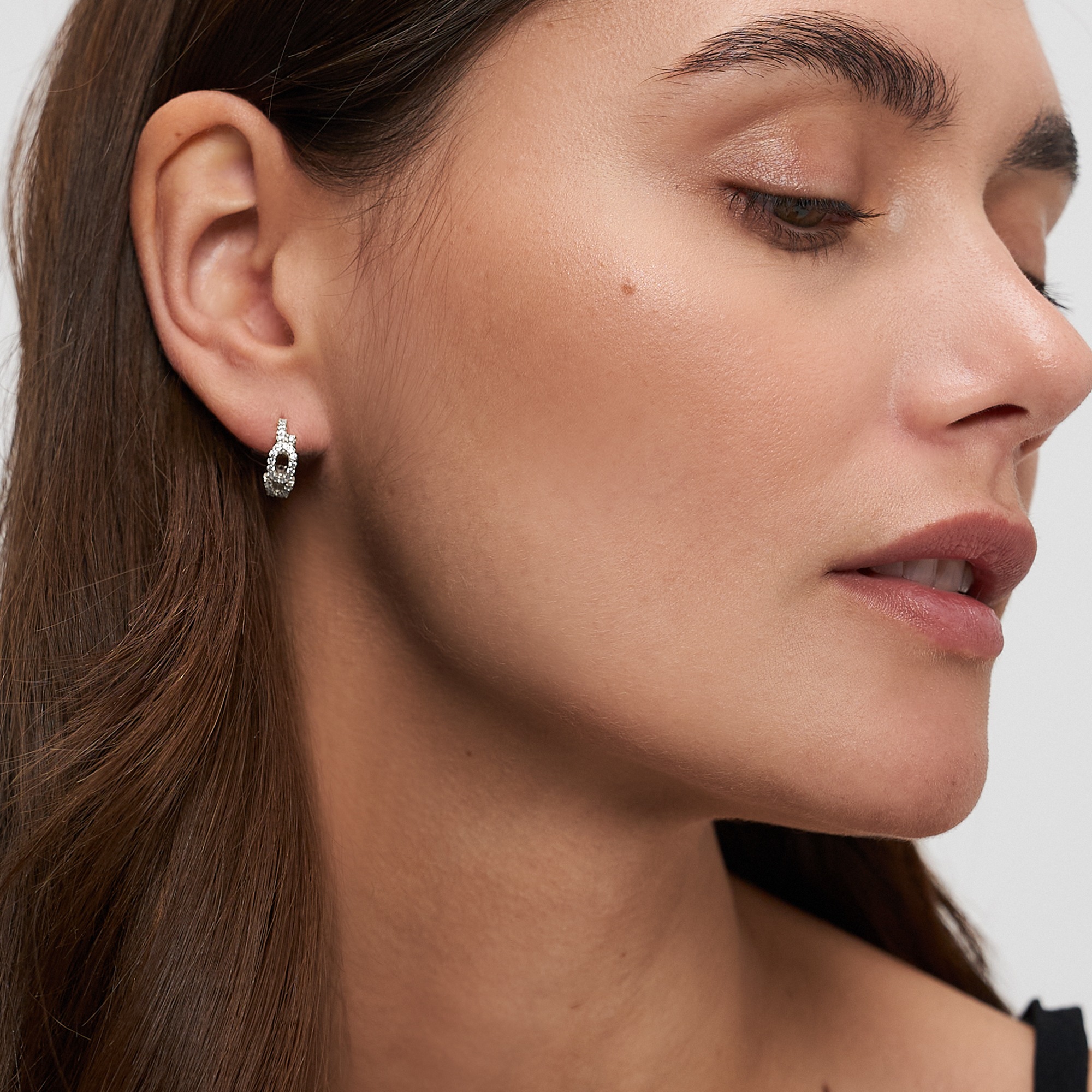 Tamaris Paar Creolen »Schmuck Geschenk Silber 925 Creole Love Letters« mit Zirkonia (synth.)