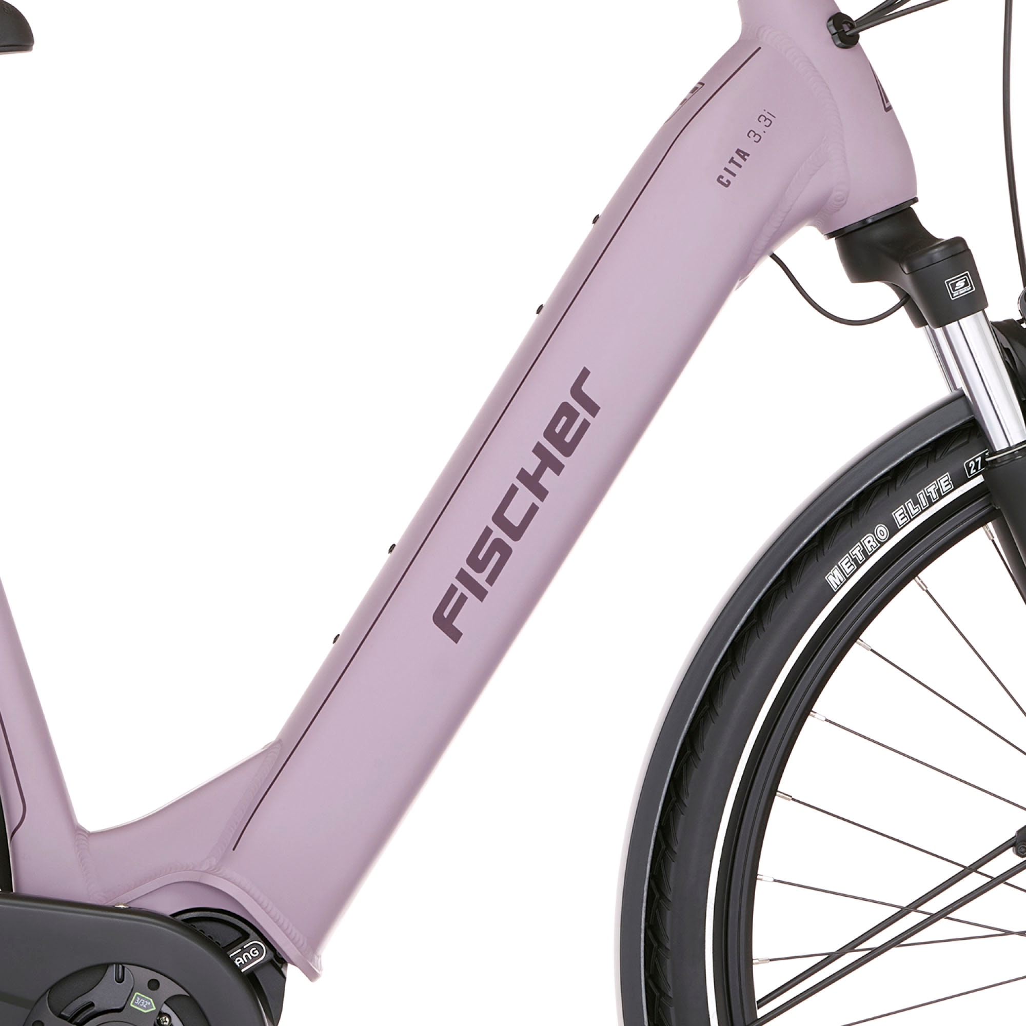 FISCHER Fahrrad E-Bike »CITA 3.3I 522«, 9 Gang, Shimano, Nexus, Mittelmotor 250 W, (Schloss), Pedelec, Elektrofahrrad für Damen u. Herren