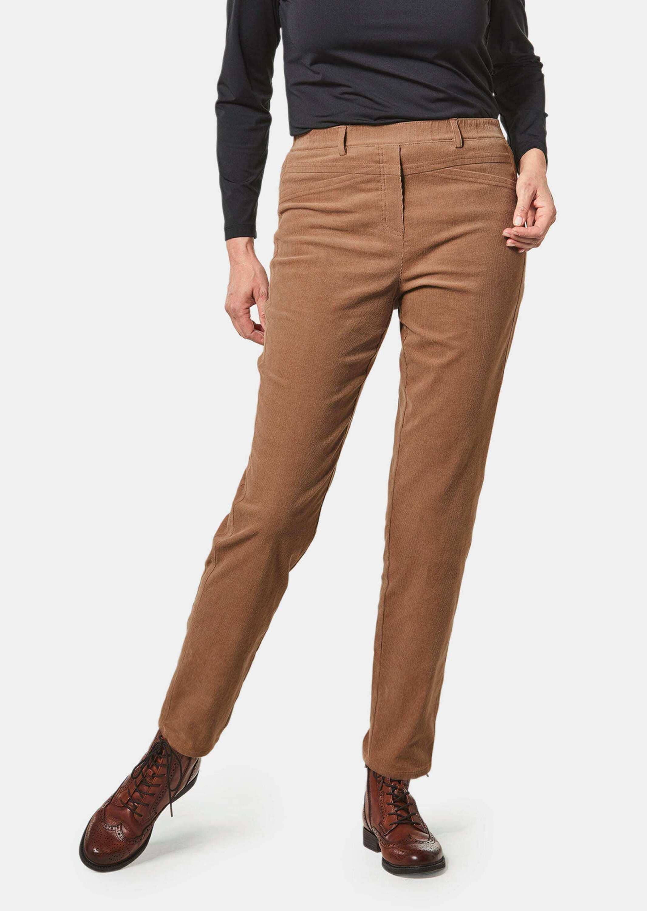 GOLDNER Schlupfhose »Supersofte Cordhose LOUISA mit aufwendiger Schnittführung«