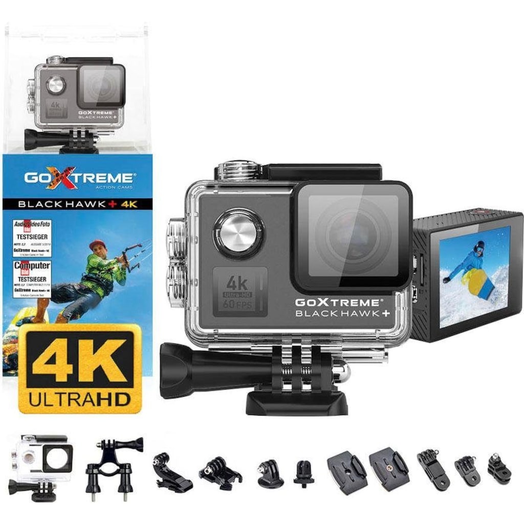 GoXtreme Camcorder »Black Hawk 4K + Ultra HD«, 4K Ultra HD, WLAN (Wi-Fi)