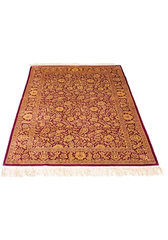 Orientteppich »Perser - Ghom - 150 x 100 cm - lila«, rechteckig