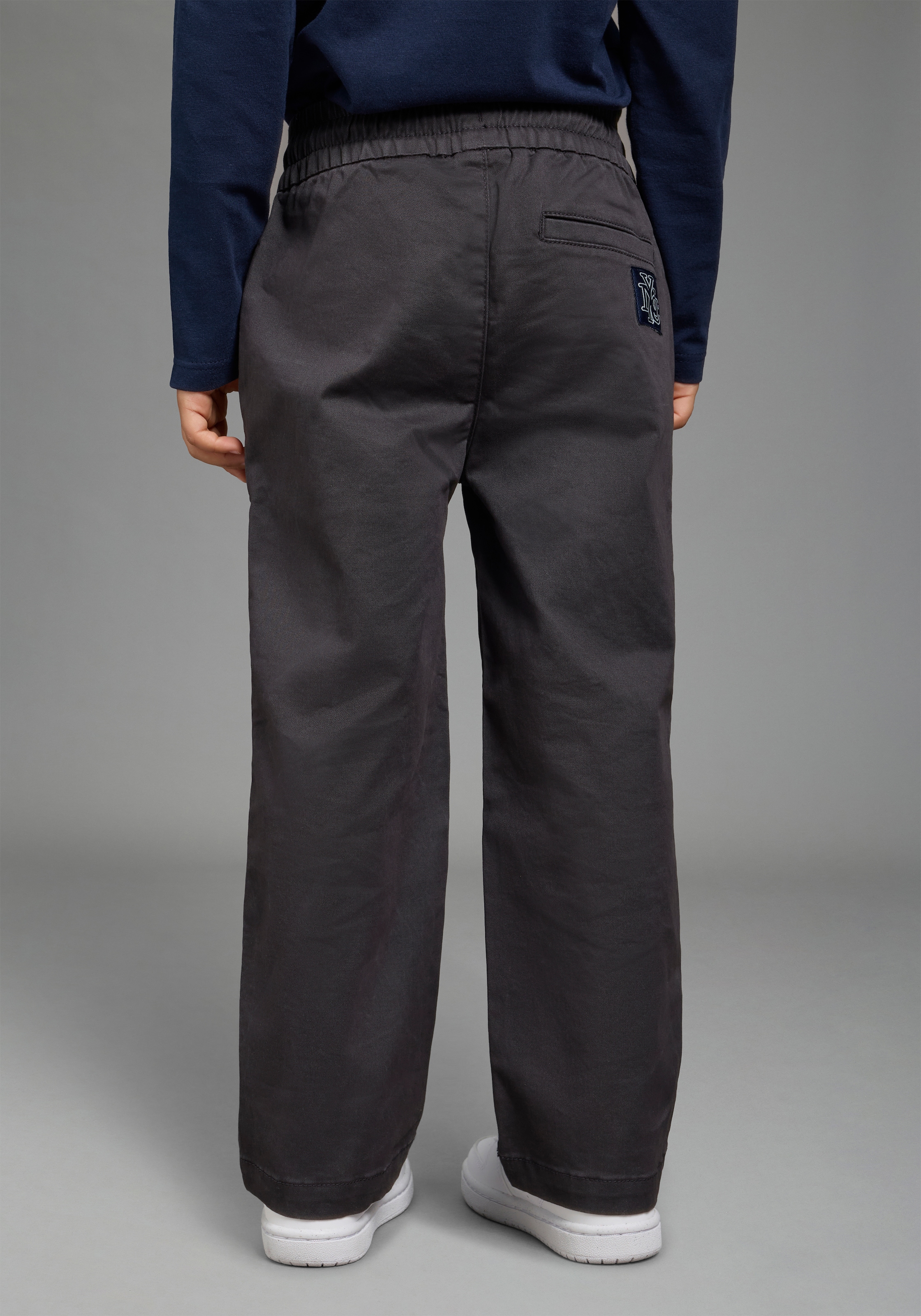 KIDSWORLD Schlupfhose »Twillhose in Schlupfform«  Twillhose in gerader Passform, mit innenliegendem Gummizug im Bund