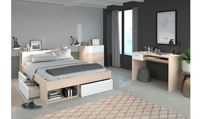 Jugendzimmer-Set »Most«, (Set, 3 St., Bett mit Schubkästen, Schreibtisch und...