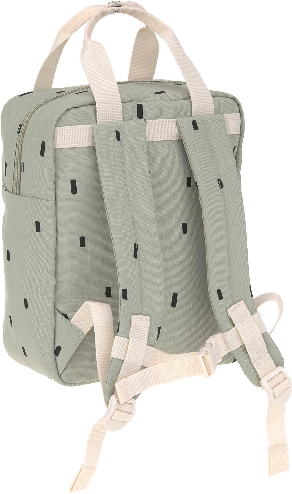 LÄSSIG Kinderrucksack »Happy Prints, Mini Square Backpack, Light Olive«