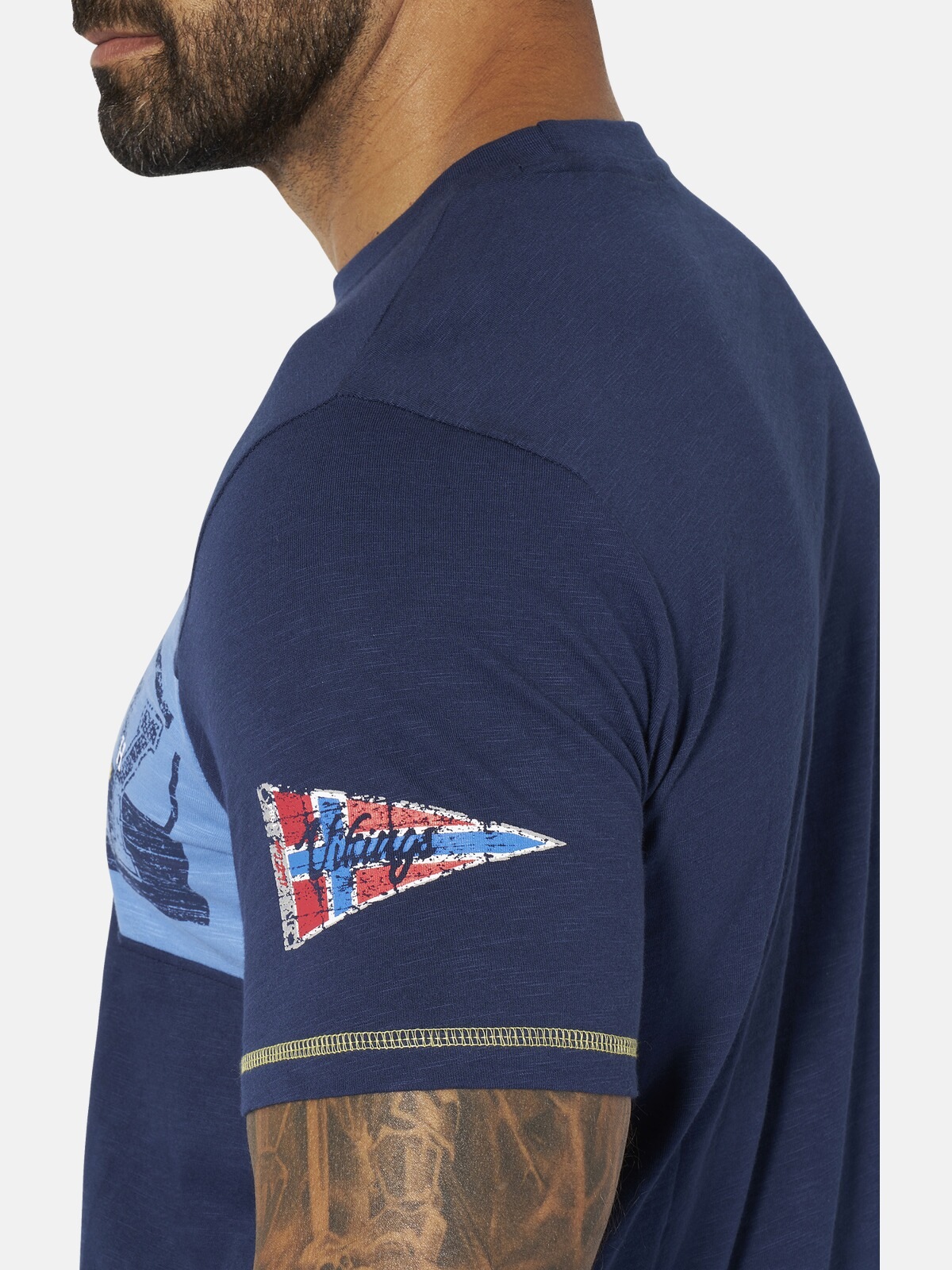 Jan Vanderstorm Rundhalsshirt »T-Shirt MATTGUR«