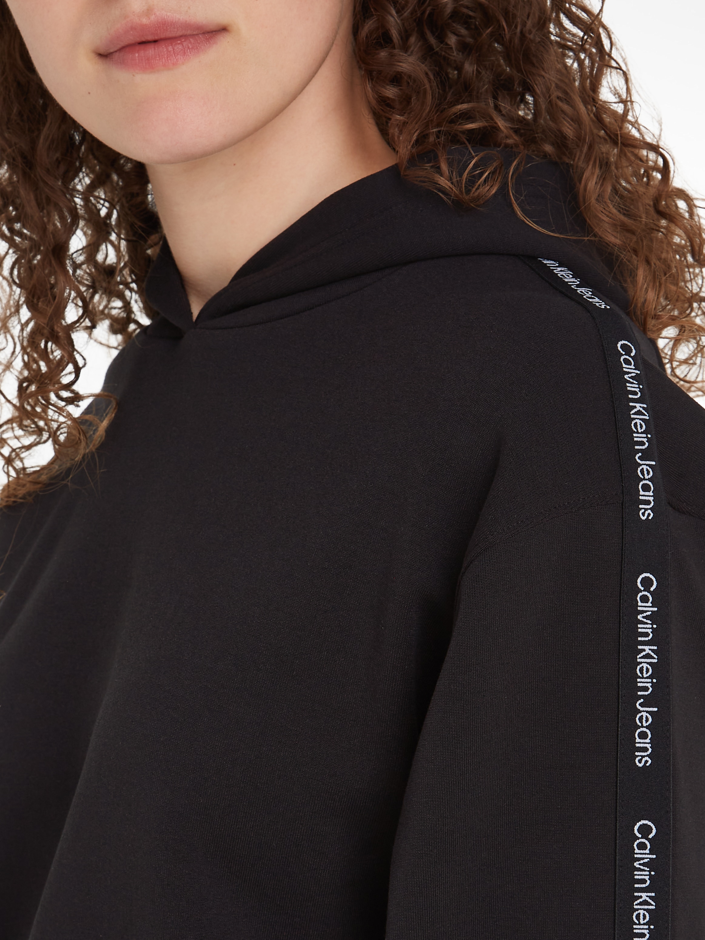 Calvin Klein Jeans Kapuzensweatshirt »LOGO ELASTIC HOODIE«, mit Logoschriftzug
