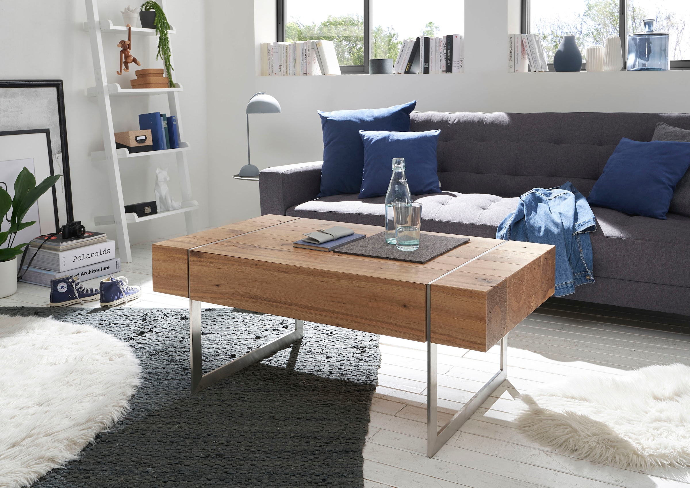 MCA furniture Couchtisch »Paphos«, Asteiche furniert mit 1 Schublade online  bei OTTO