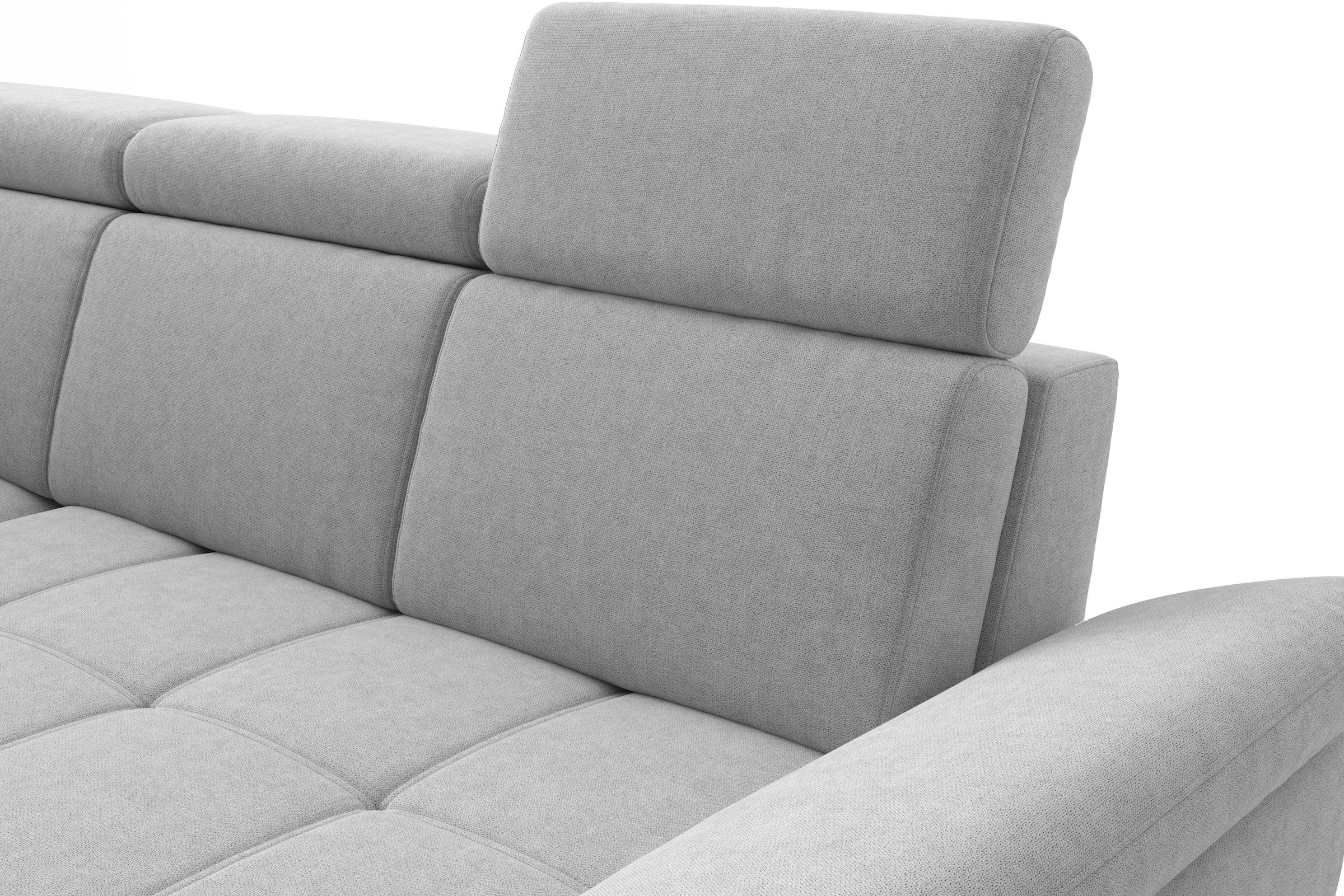 sit&more Ecksofa »Vanity, L-Form, B: 264 cm,« Inkl.Sitz-,Kopf-und Armteilverstellung