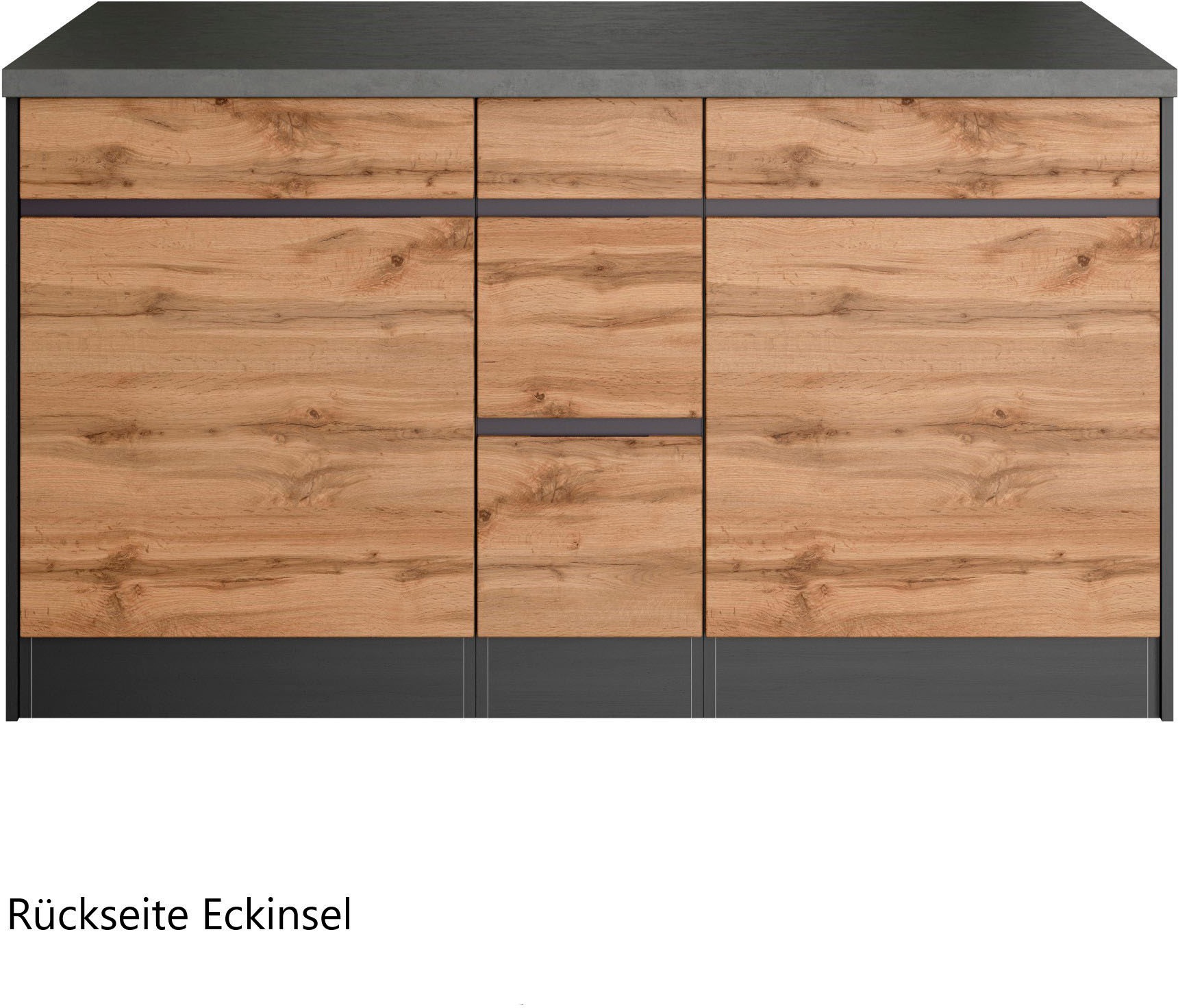 KOCHSTATION Winkelküche »KS-Riesa« Stellbreite 490/153 cm, ohne E-Geräte