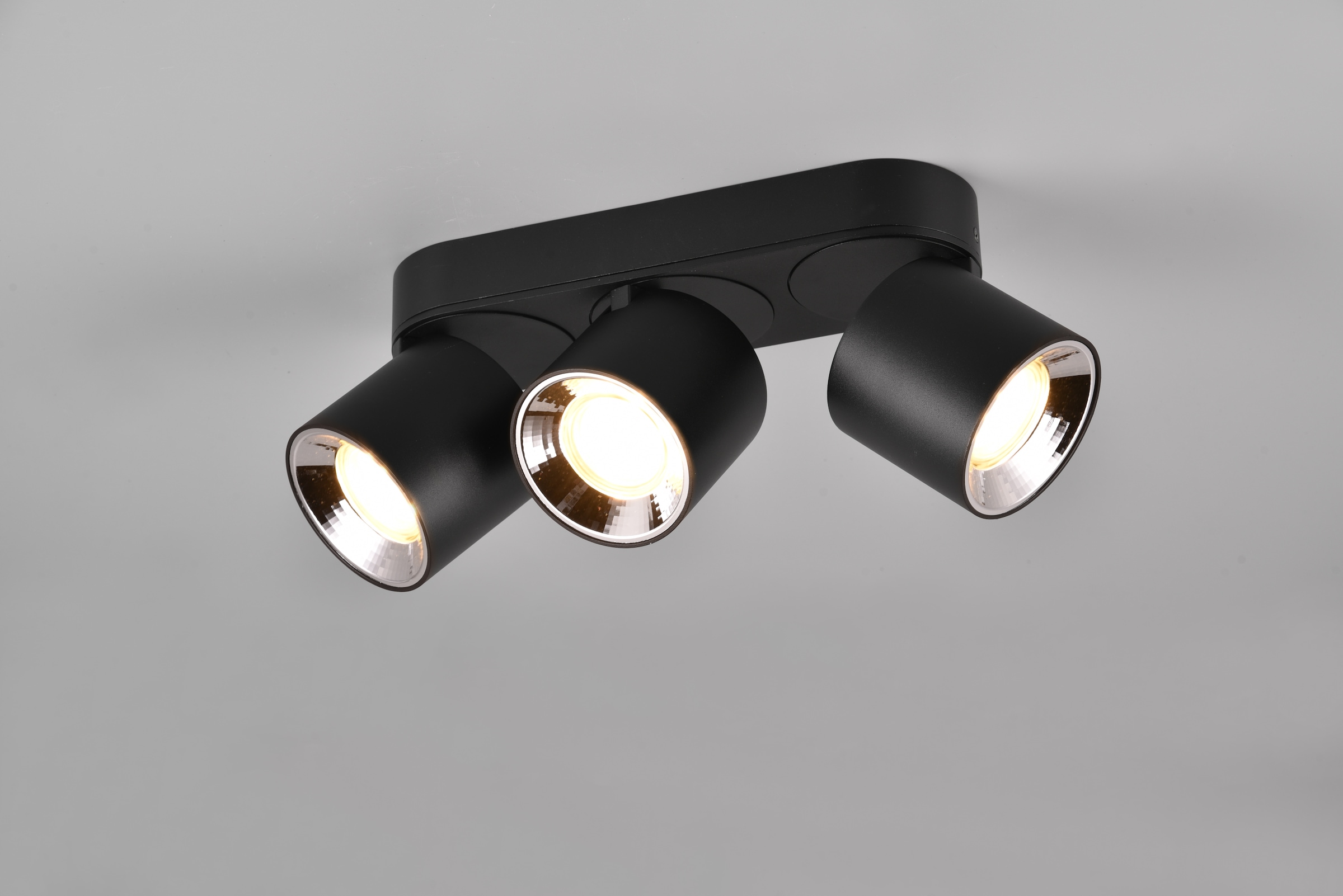 TRIO Leuchten Deckenleuchte »GUAYANA, Deckenspot 3-flammig exkl 3x GU10 max 10W Spot verstellbar«, 3 flammig, Leuchtmittel GU10 | Leuchtmittel wechselbar, als Aufbauspot oder Einbauspot nutzbar Spot schwenkbar und drehbar