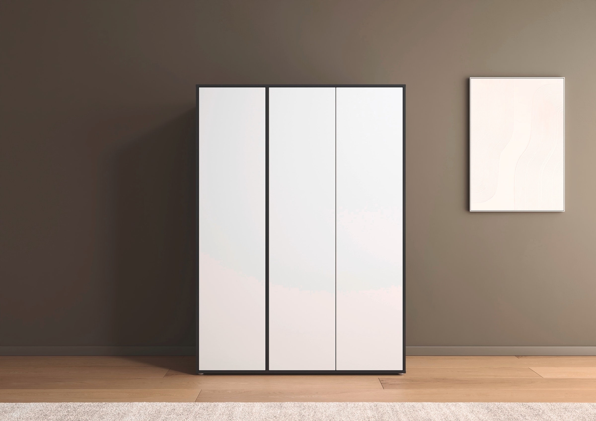 rauch Drehtürenschrank »Kleiderschrank Schrank Garderobe Wäscheschrank NABILA viel Stauraum«, (in 3 verschiedenen Ausstattungen BASIC/CLASSIC/PREMIUM), in 2 Breiten mit Push-to-Open Funktion TOPSELLER MADE IN GERMANY