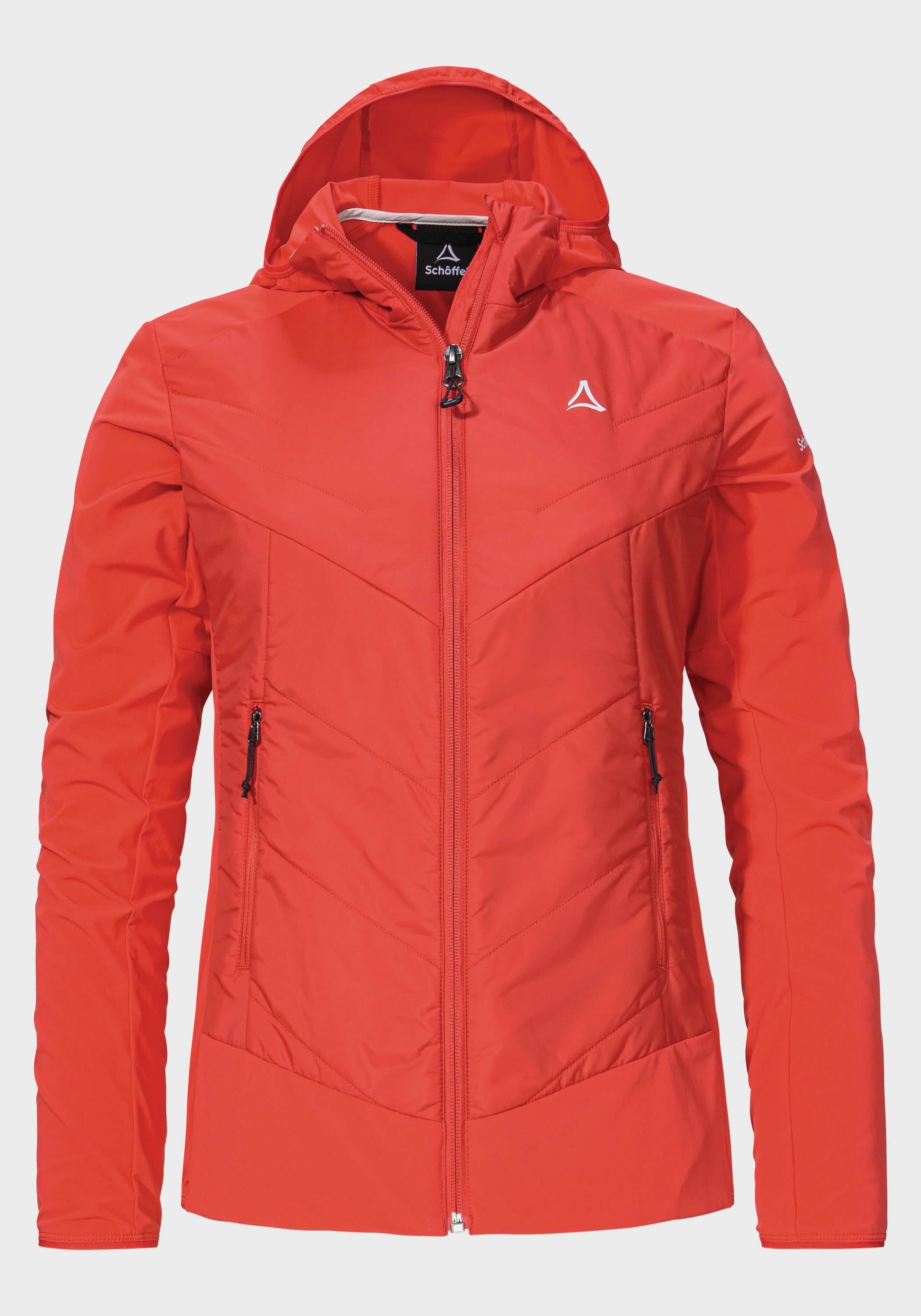 Schöffel Funktionsjacke »Hiking Hybrid Jk Style Blaueis WMS«, mit Kapuze