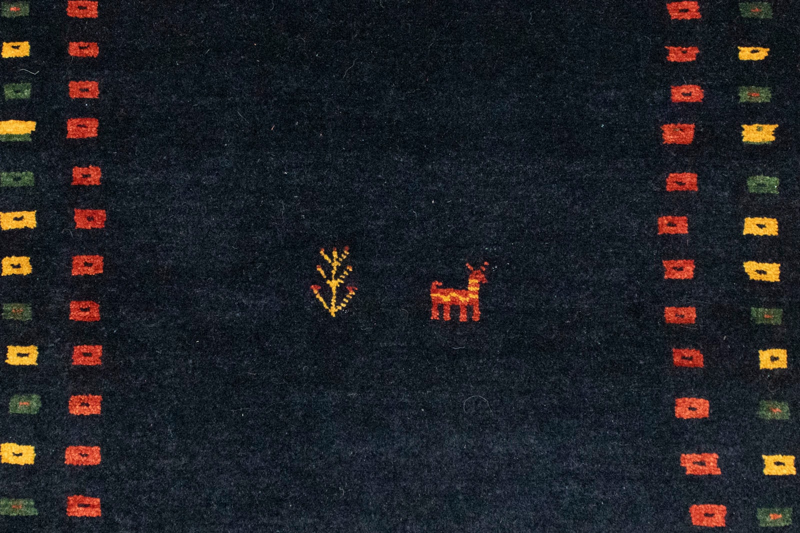 OTTO morgenland Teppich Wollteppich handgeknüpft »Loribaft bei dunkelblau«, rechteckig, handgeknüpft