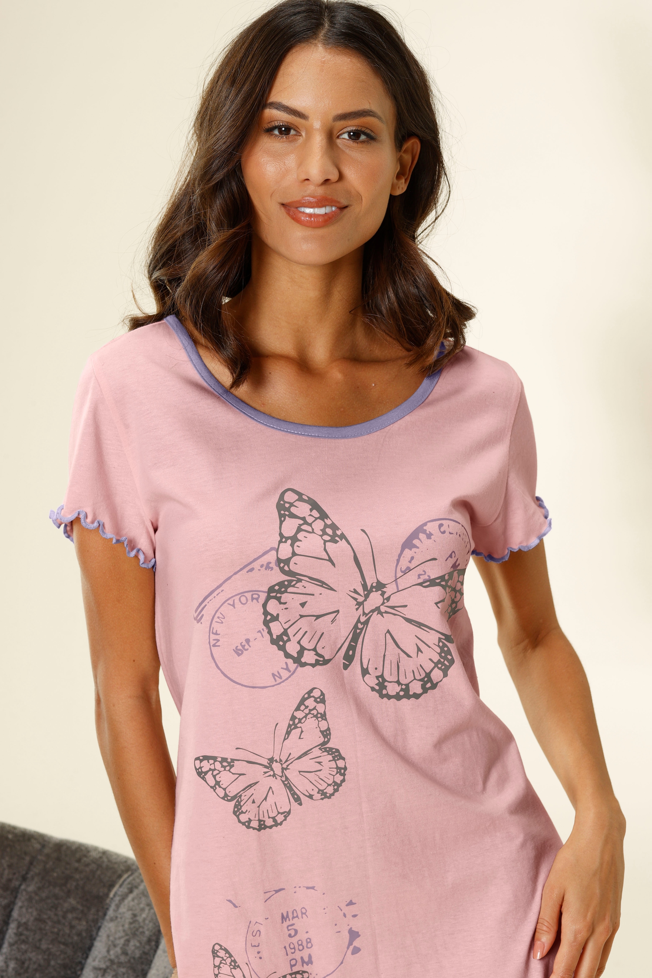Vivance Dreams Nachthemd, mit Schmetterling Motiv online bei OTTO