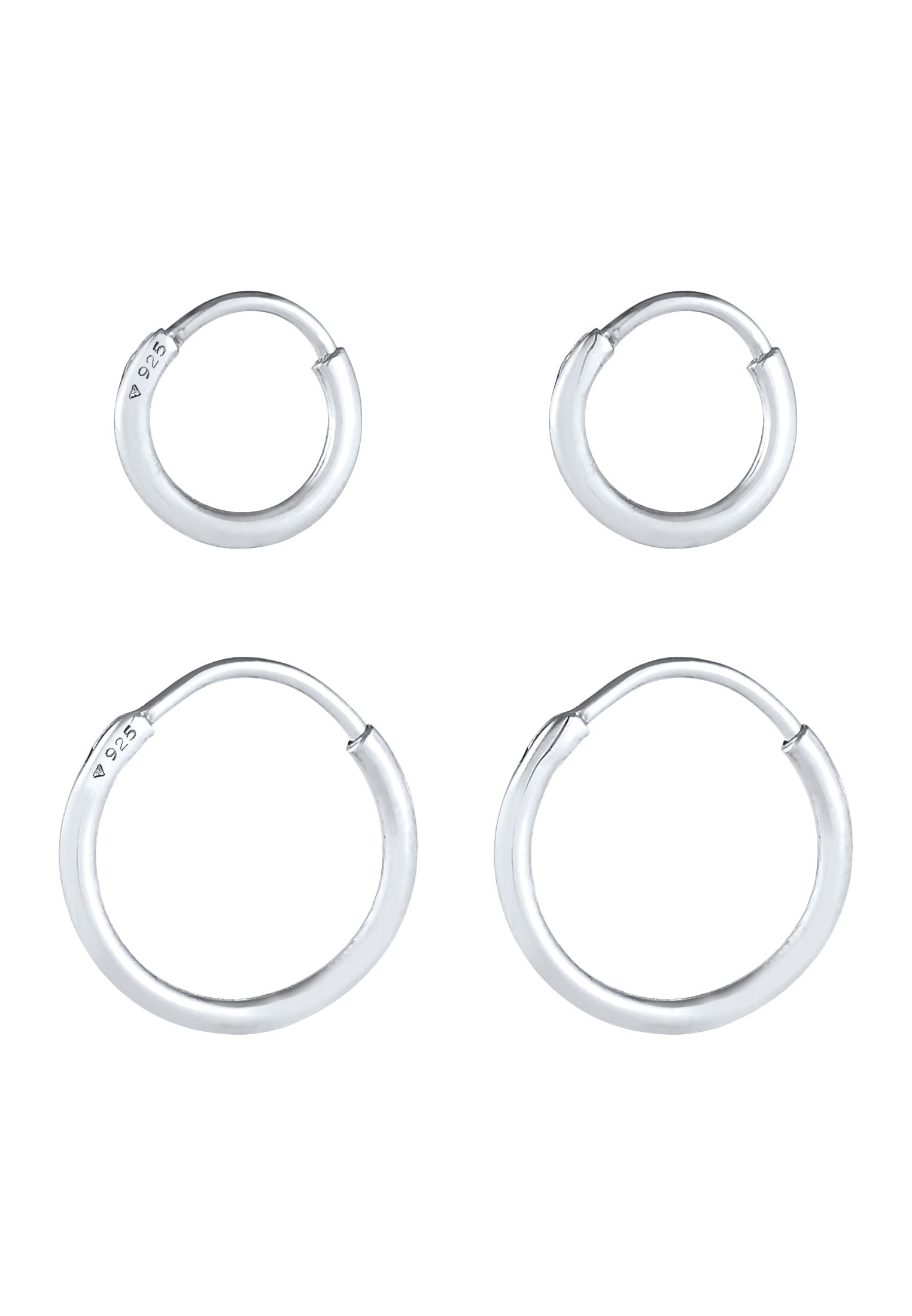 Elli Ohrstecker-Set »Ohrringe Creolen 2er Set 925 Sterling Silber«