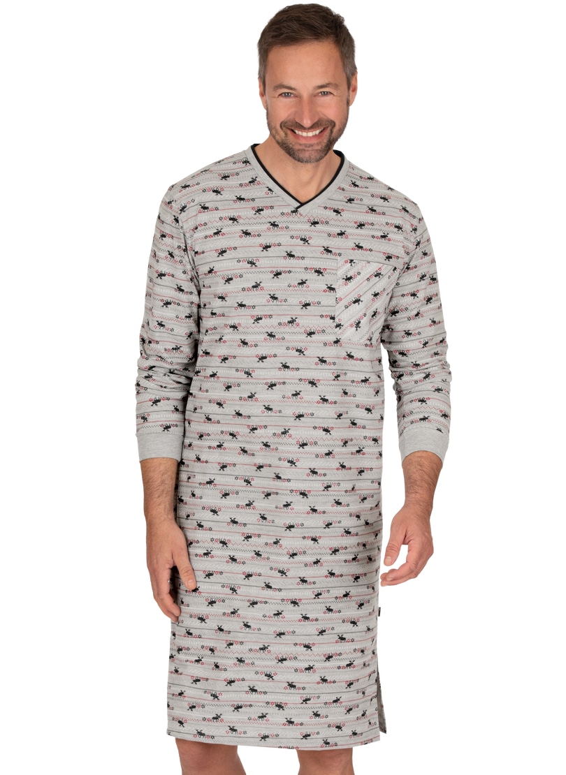 kaufen mit Elch-Motiven« bei »TRIGEMA Pyjama OTTO Nachthemd Trigema