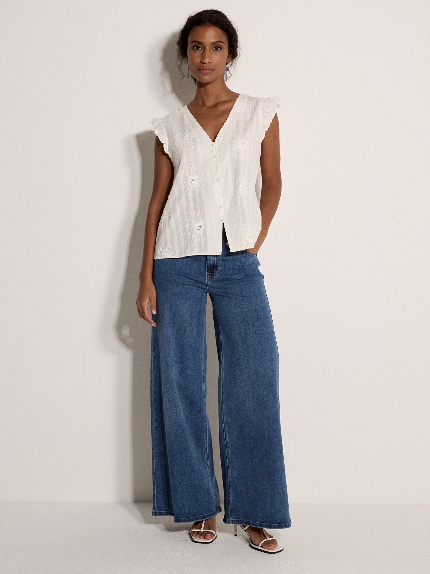 Apricot Klassische Bluse »Bluse« mit Stickerei