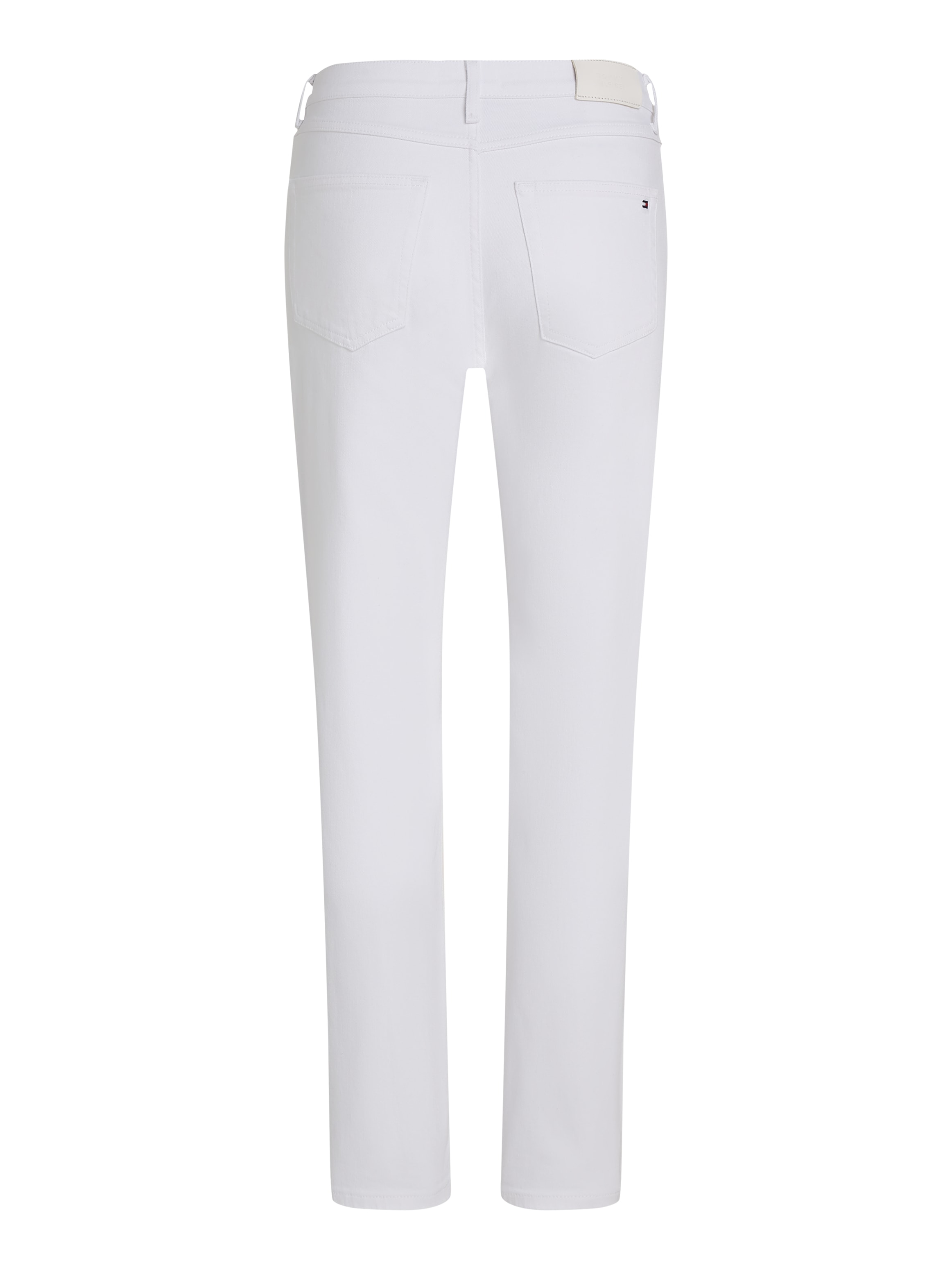 Tommy Hilfiger Straight-Jeans »CLASSIC STRAIGHT RW ECRU«, mit Logo-Badge, in Knöchellänge