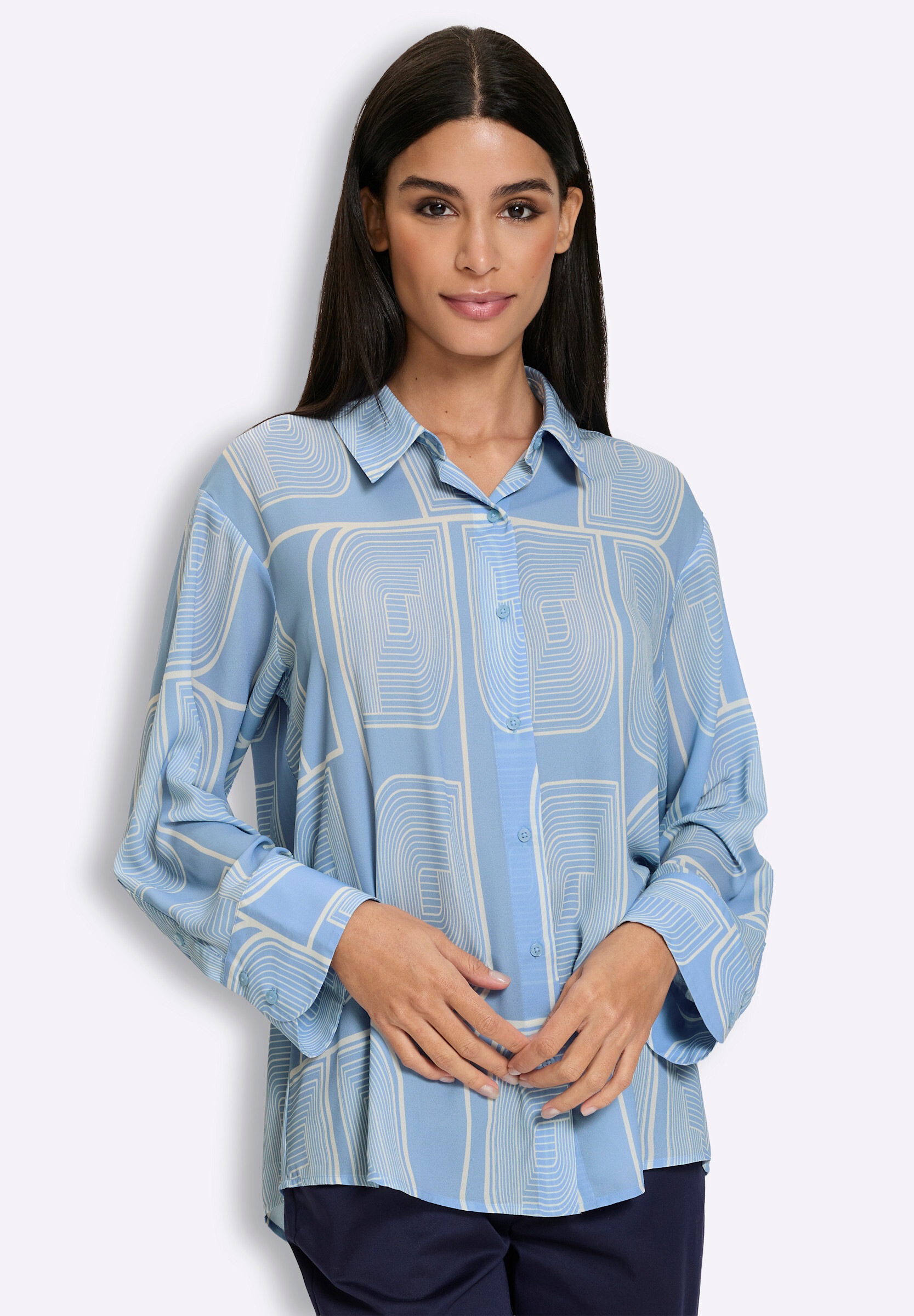 heine Hemdbluse »Druck-Bluse Druckbluse«