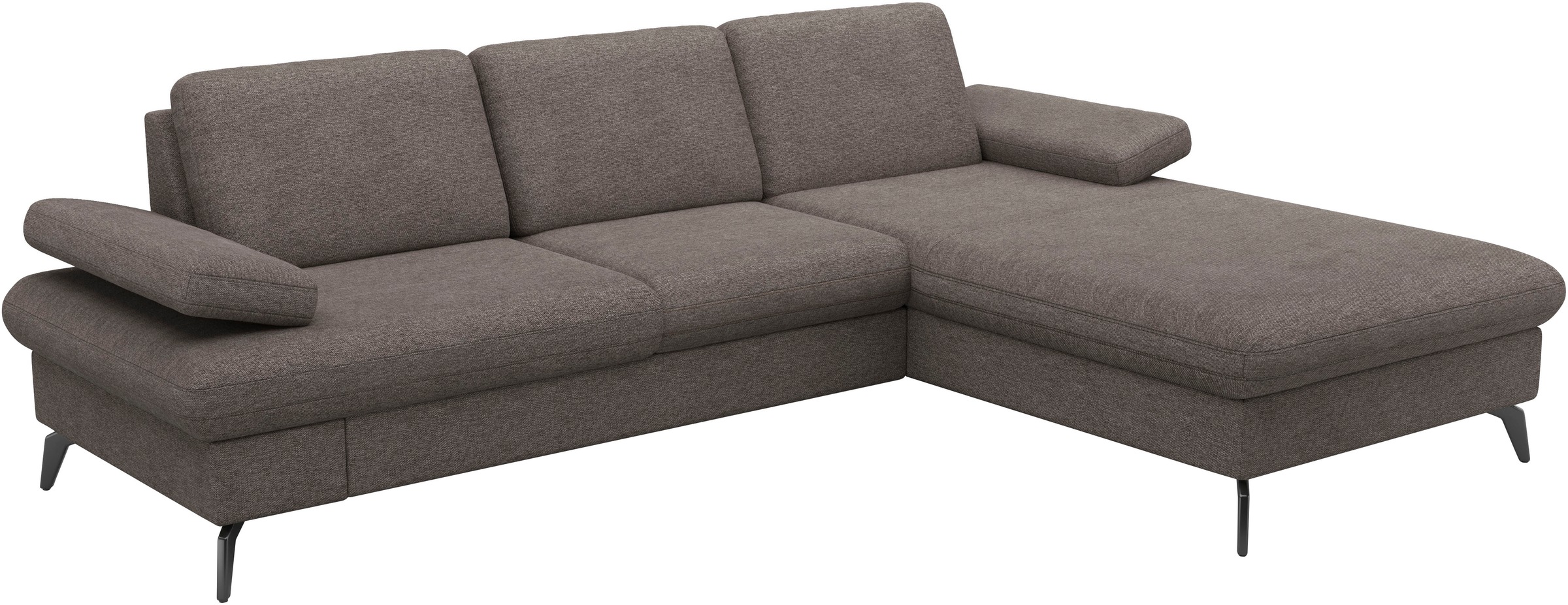 sit&more Ecksofa »Morris Jubi L-Form«, inkl. Armteilfunktion und 1 Zierkissen, wahlweise mit Bettfunktion
