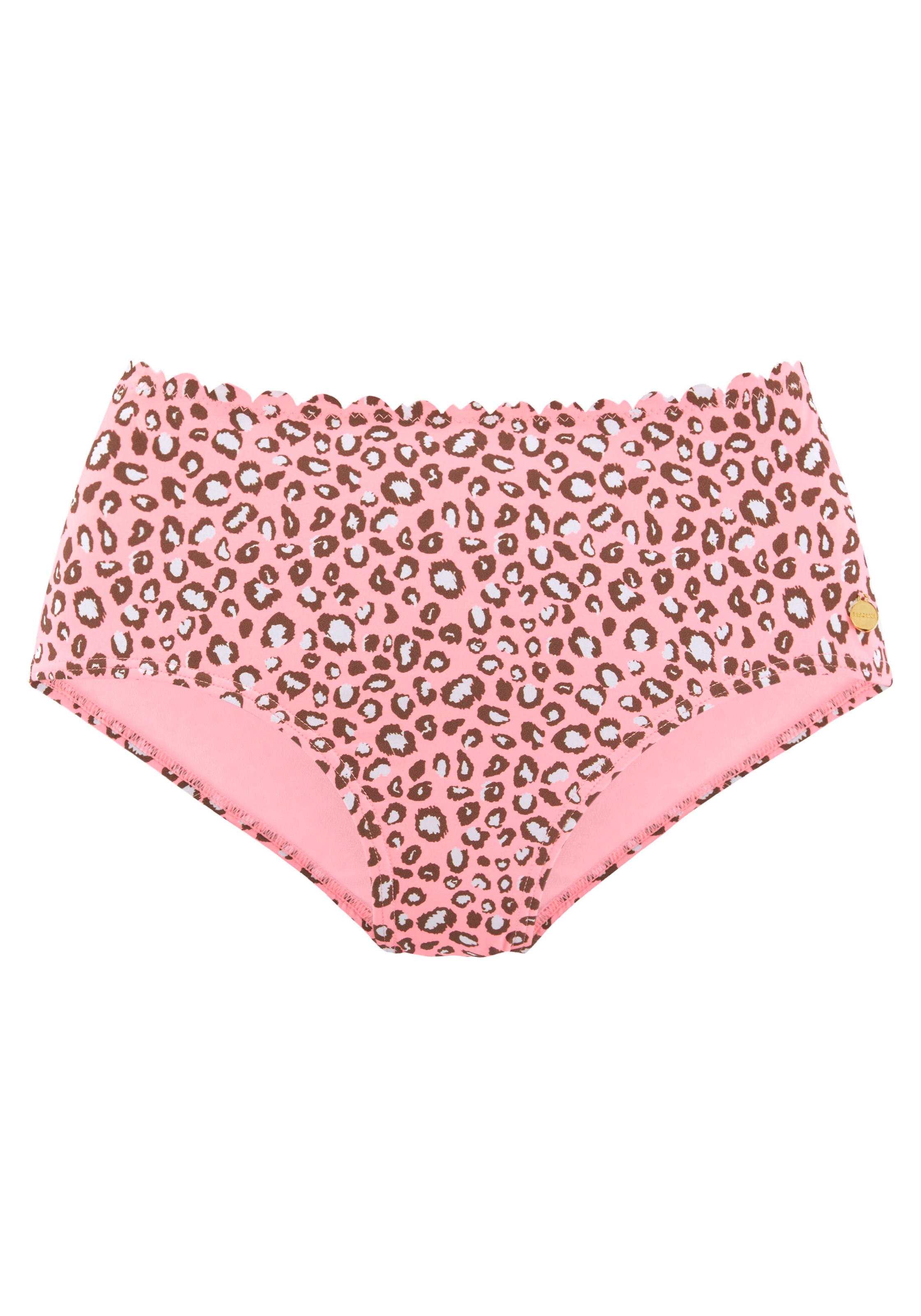 LASCANA Highwaist-Bikini-Hose »Mae«, mit Muschelkante