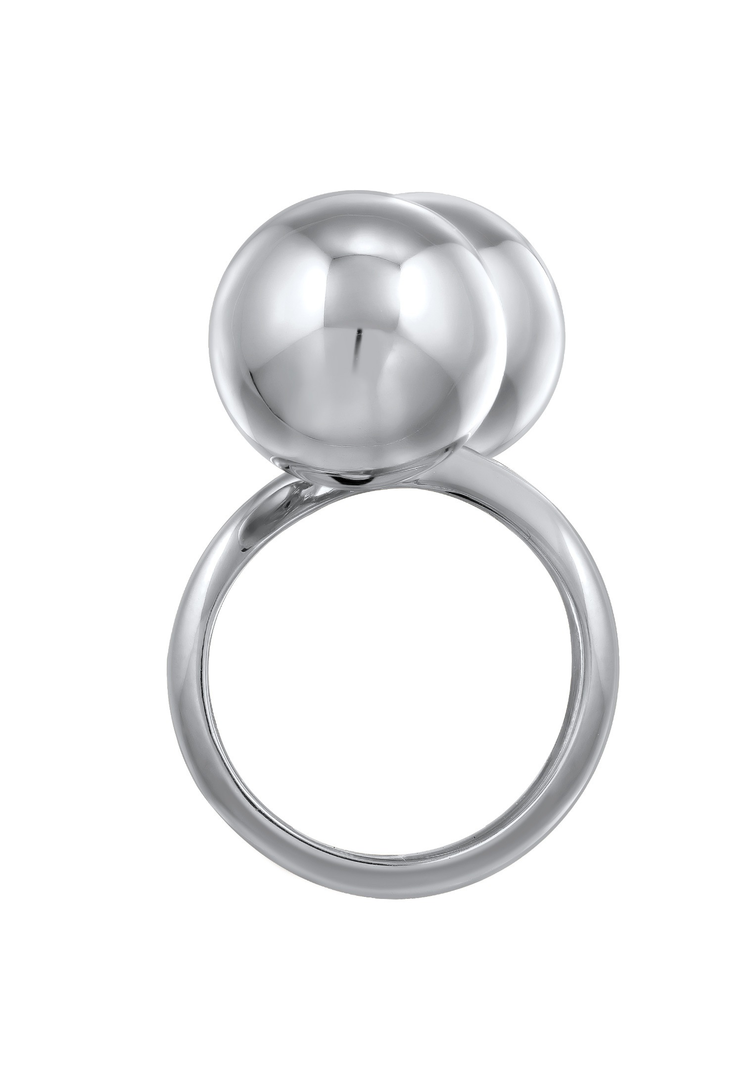 Elli Premium Silberring »Ring Kugel Chunky Design Offen 925 Sterling Silber«