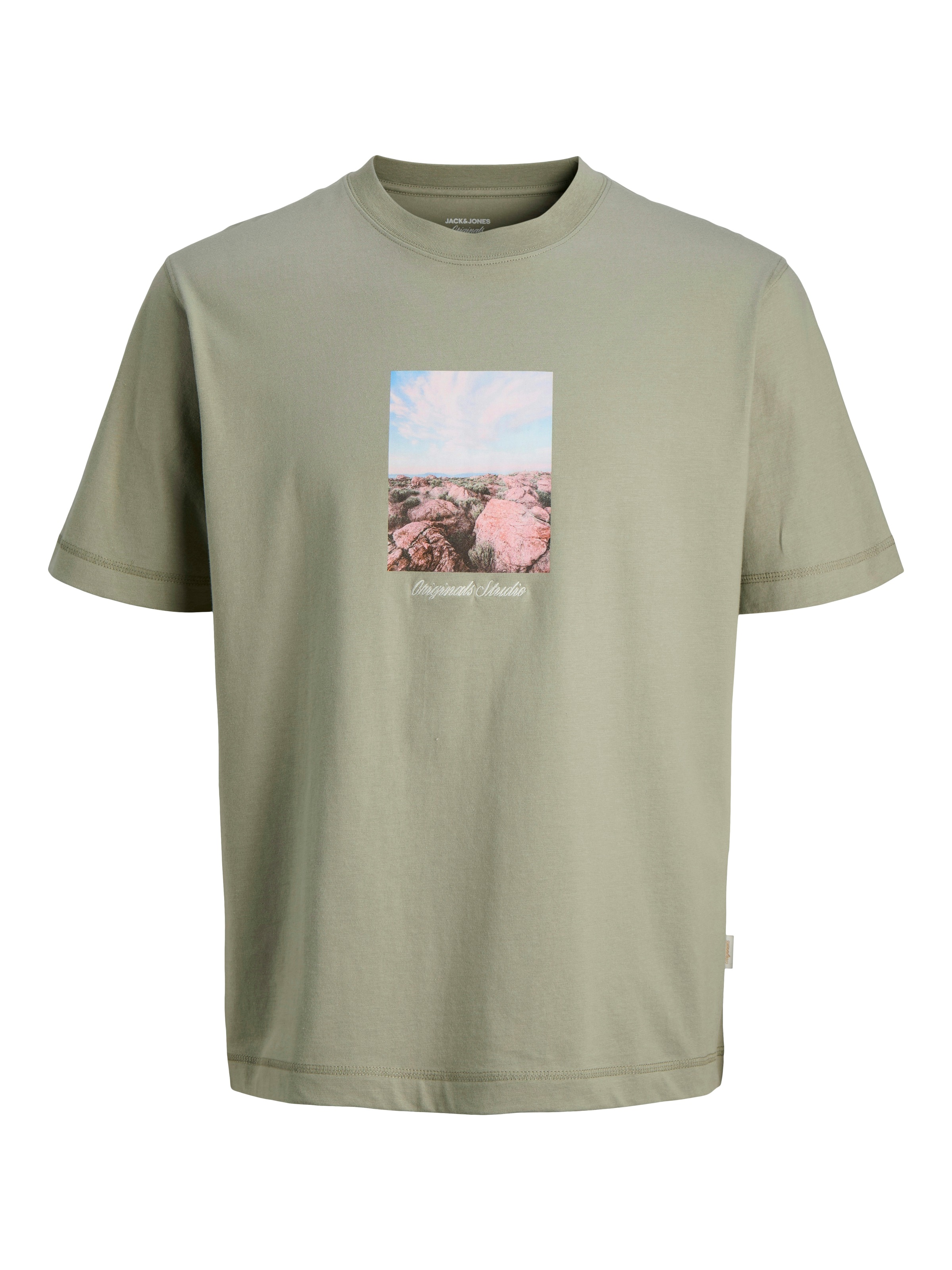 Jack & Jones T-Shirt »JORNORREBRO PHOTO TEE SS CREW NECK« Baumwolle, relaxed fit