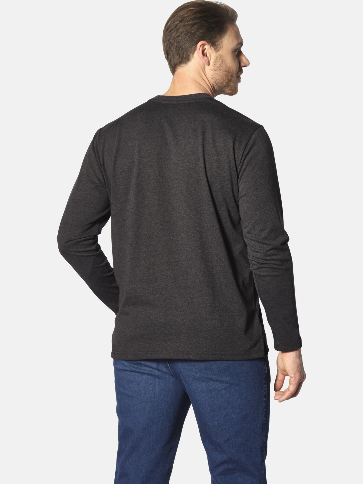 Jan Vanderstorm Langarmshirt »Langarmshirt STAAF«, (1 tlg.), in leichter Baumwoll-Qualität