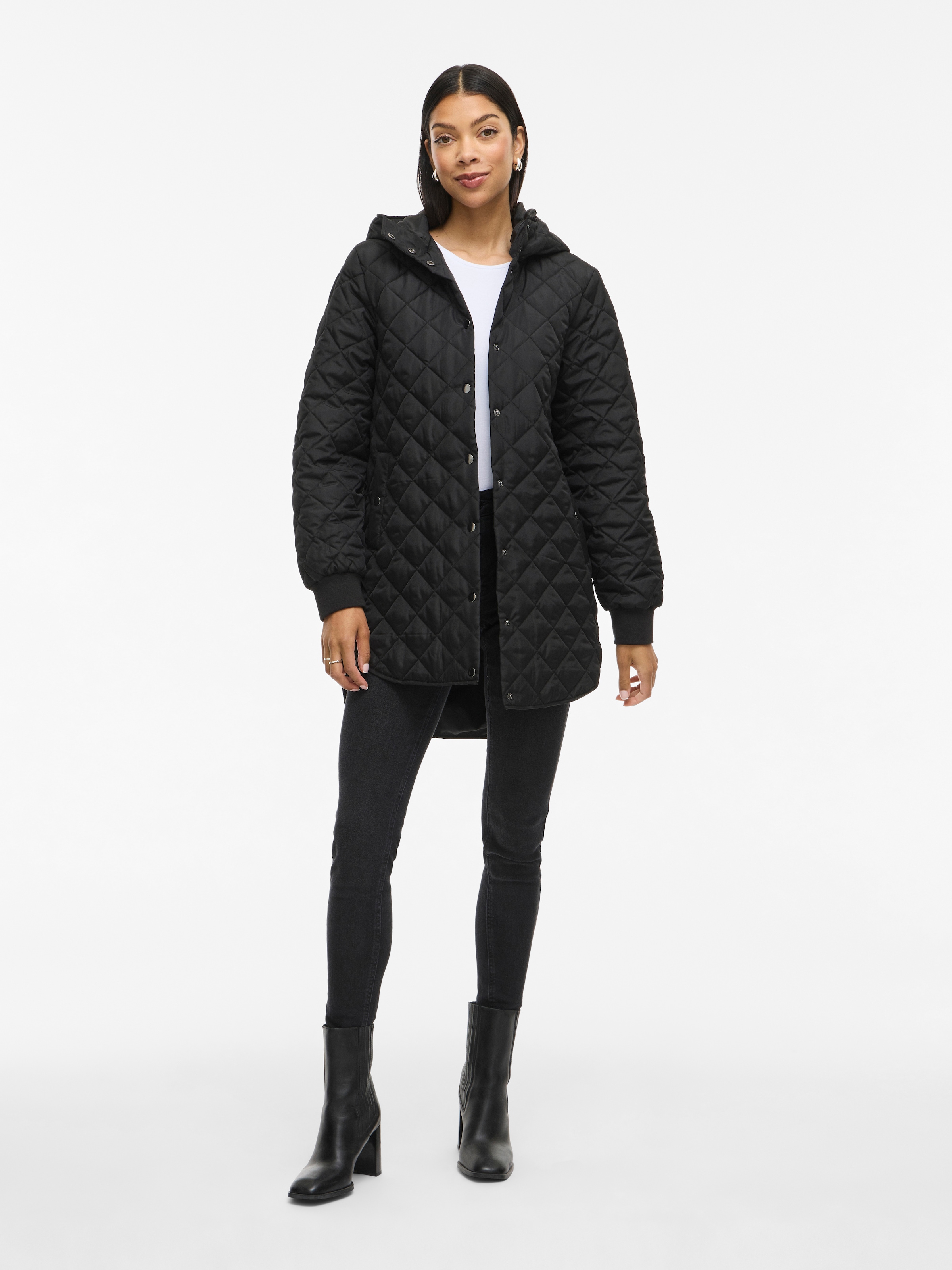 Vila Steppjacke »VITATE L/S HOODED JACKET - NOOS«, mit Kapuze