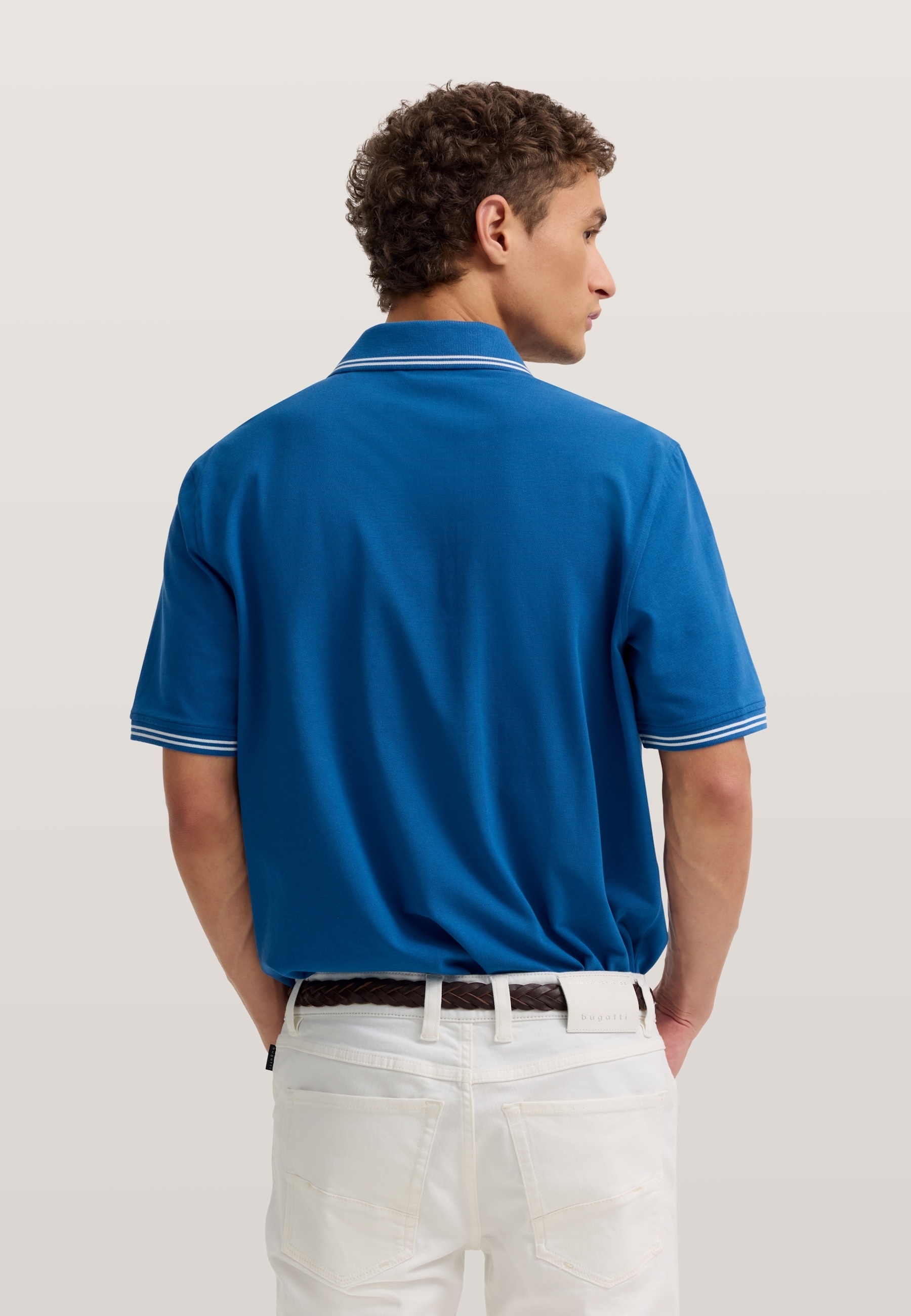 bugatti Poloshirt Modern Fit aus reiner Baumwolle