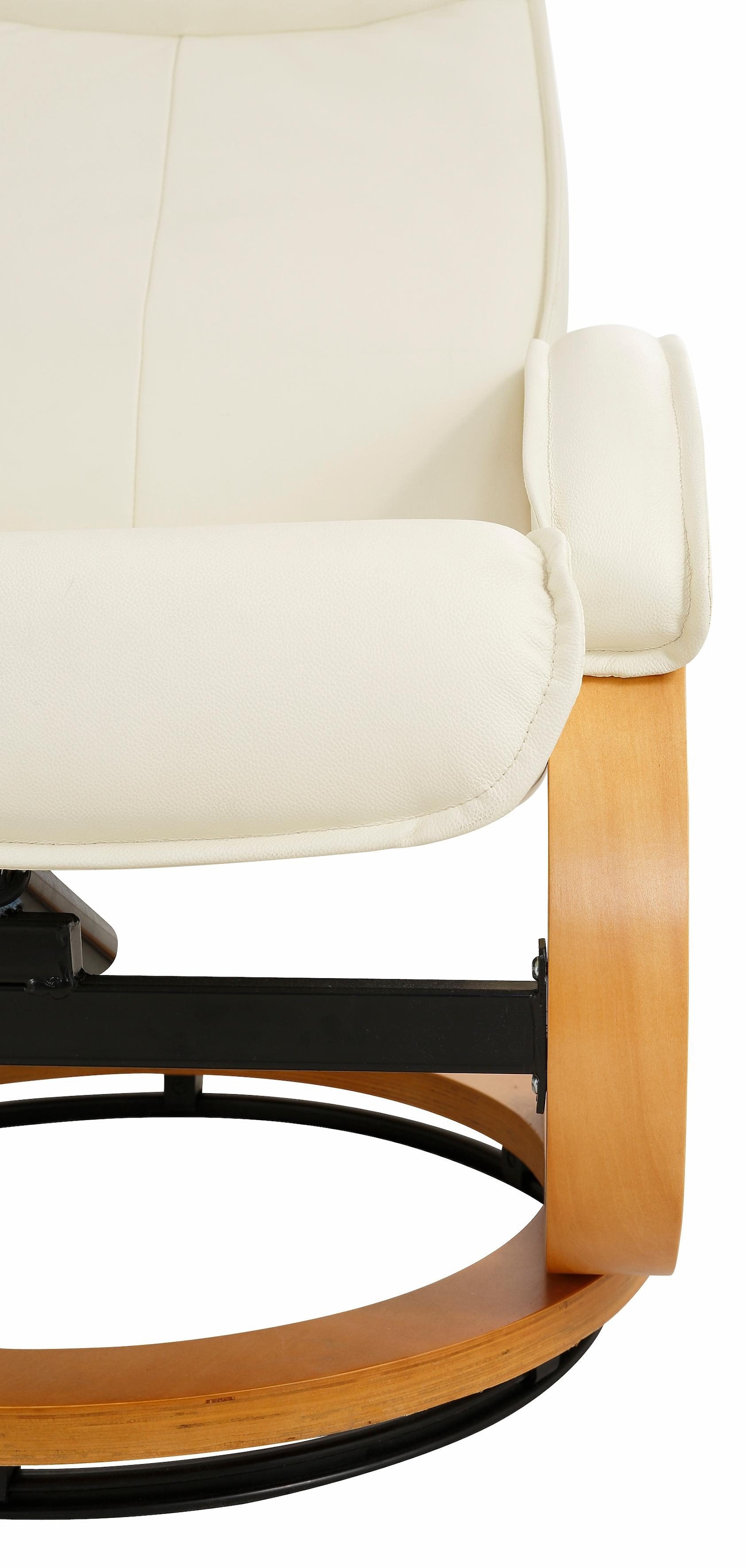 Home affaire Relaxsessel »Paris, TV-Sessel mit Hocker und manueller Liegefunktion«, (Set, 2 St., bestehend aus Sessel und Hocker), Dreh- und Kippfunktion, NaturLEDER®