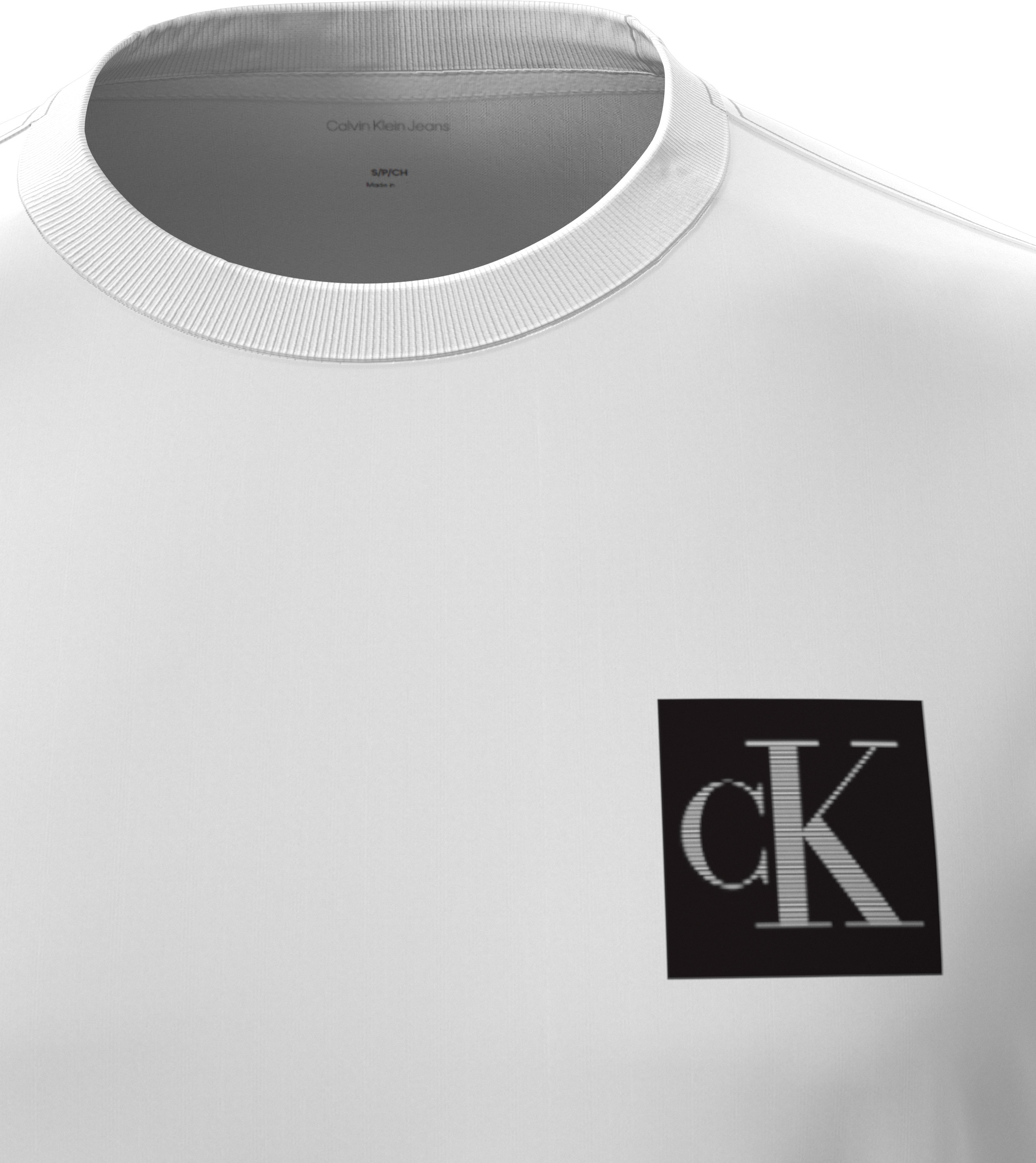 Calvin Klein Jeans T-Shirt »SS GRDNT MNGRM E LG«, Mit Rundhalsausschnitt