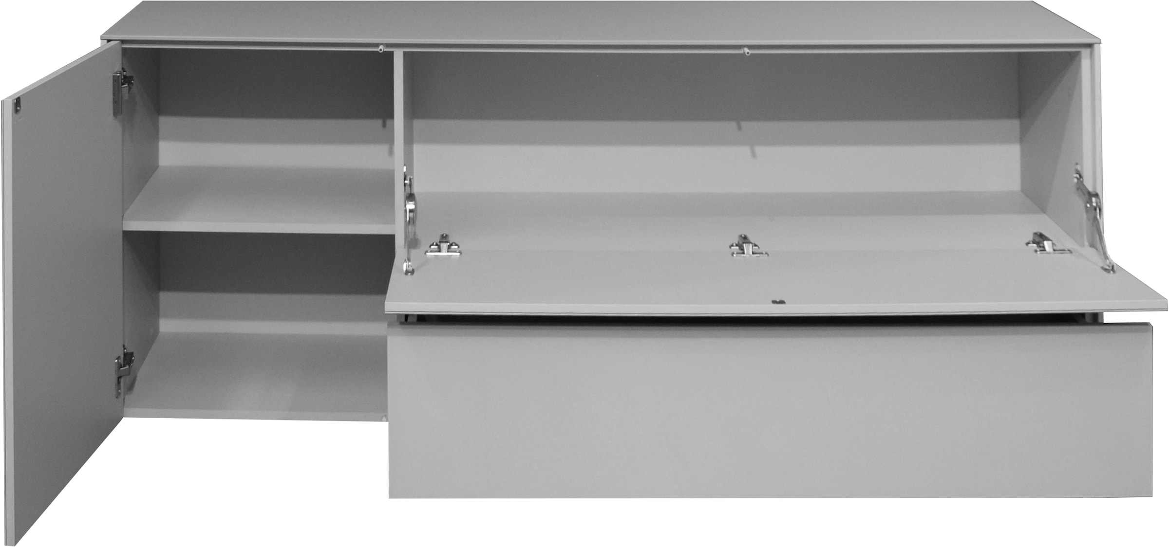 Mäusbacher Lowboard »Imola TOPSELLER!«, Mäusbacher Lowboard, mit Glasfront und Glasoberplatte, 1 Schublade