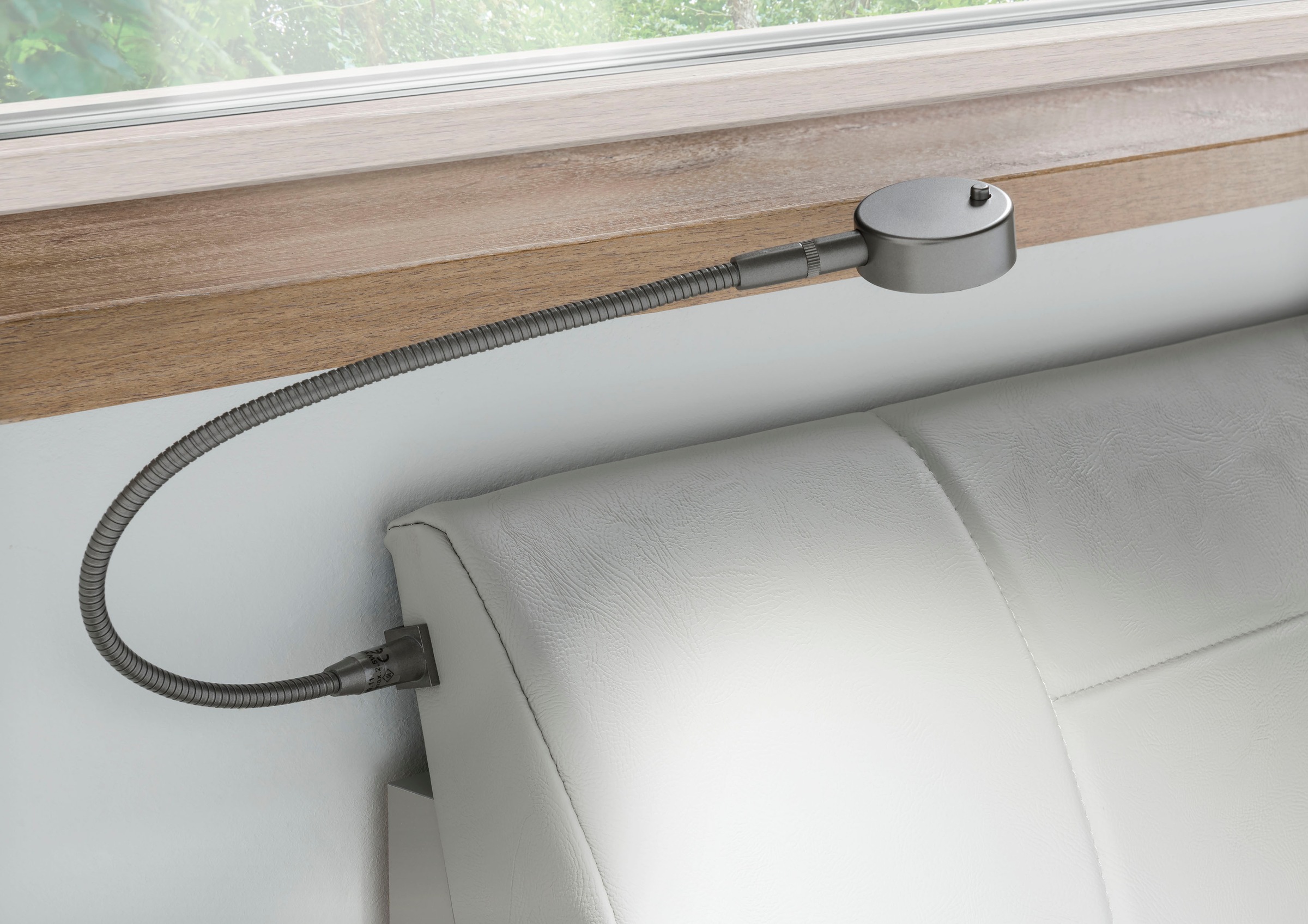 Wiemann Bettleuchte »Monaco« 2 Stk. 2-er Set in grau, Größe Höhe: 2 cm