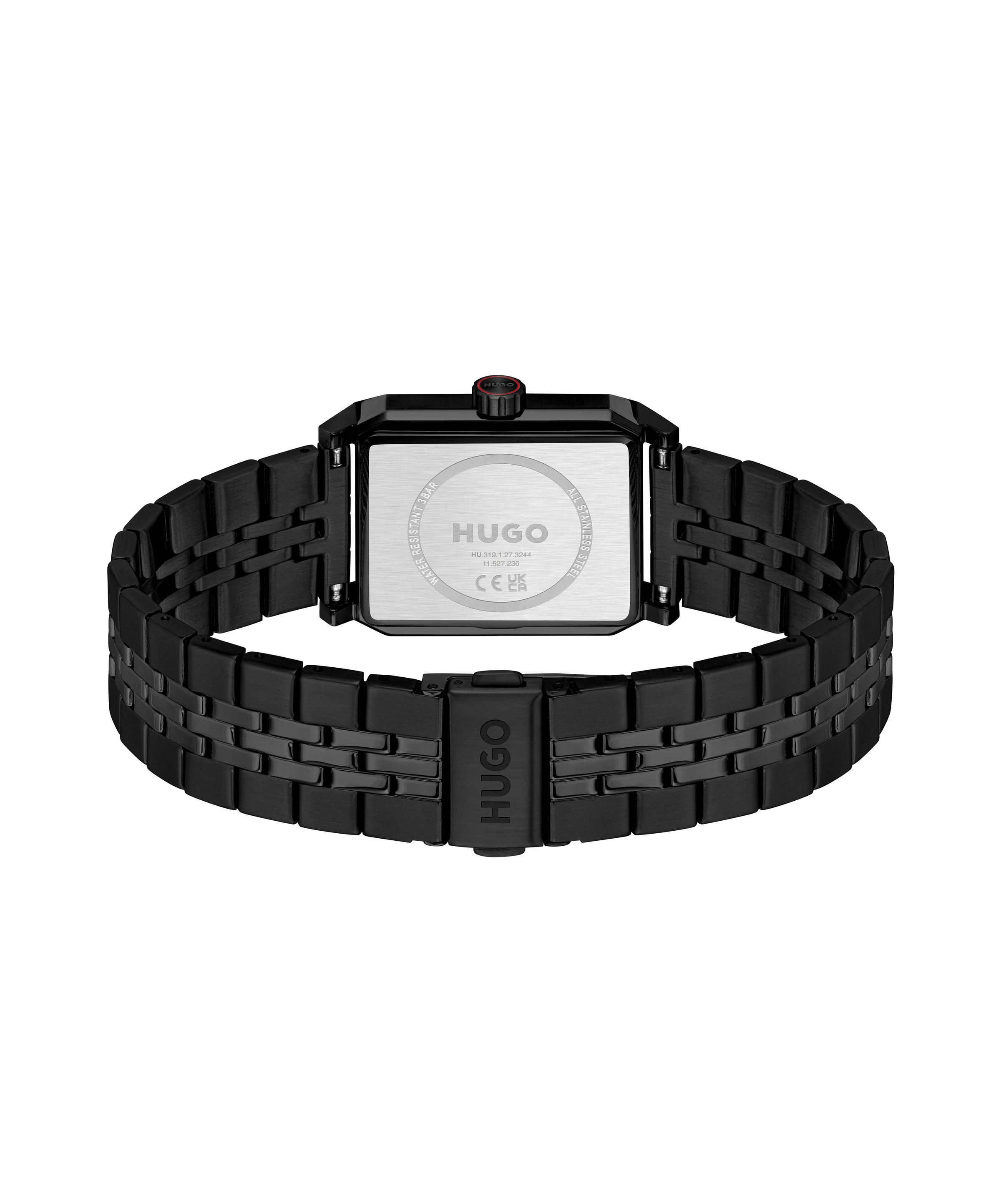 HUGO Quarzuhr »#STEEZE« Armbanduhr, Damenuhr, Herrenuhr, Edelstahlarmband, analog