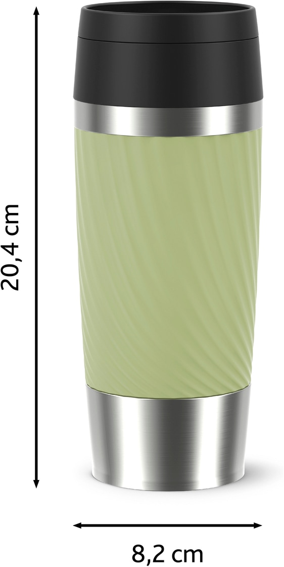 Emsa Thermobecher »Travel Mug Classic Twist« 0,36 Liter, Comfort-Schraubverschluss, Quick-Press, auslaufsicher